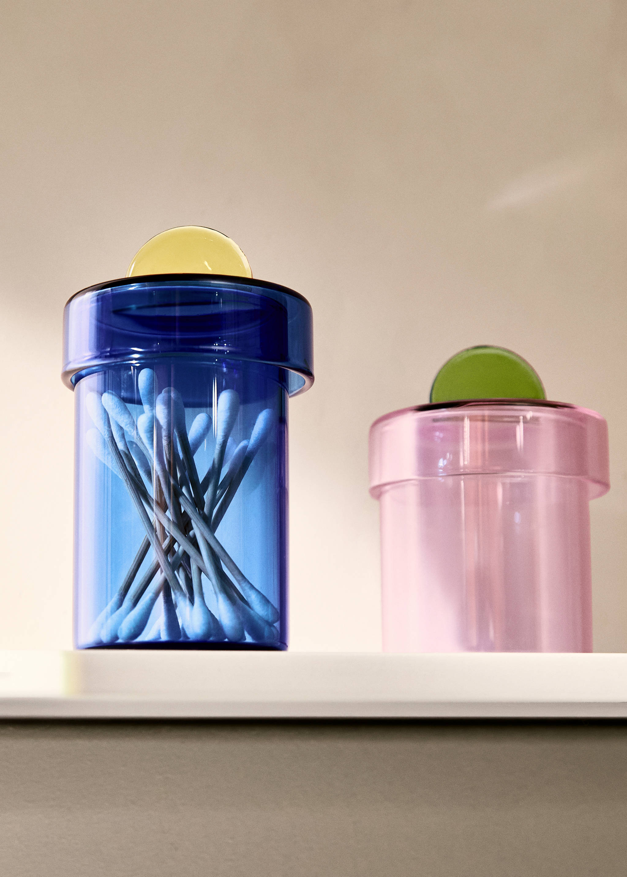 Bocal  en borosilicate coloré - Plan général