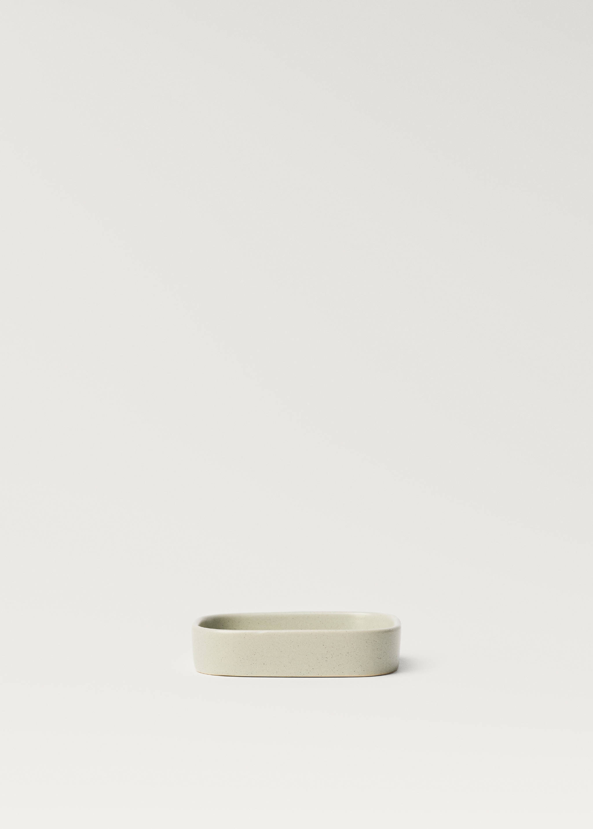 Săpunieră din ceramică cu dungi - Articol fără model