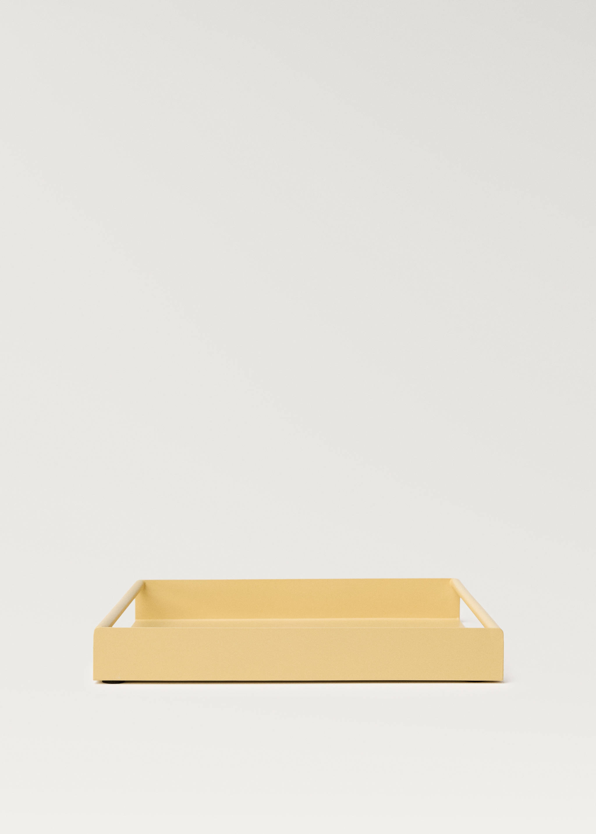 Metal tray with square handles - Article without model