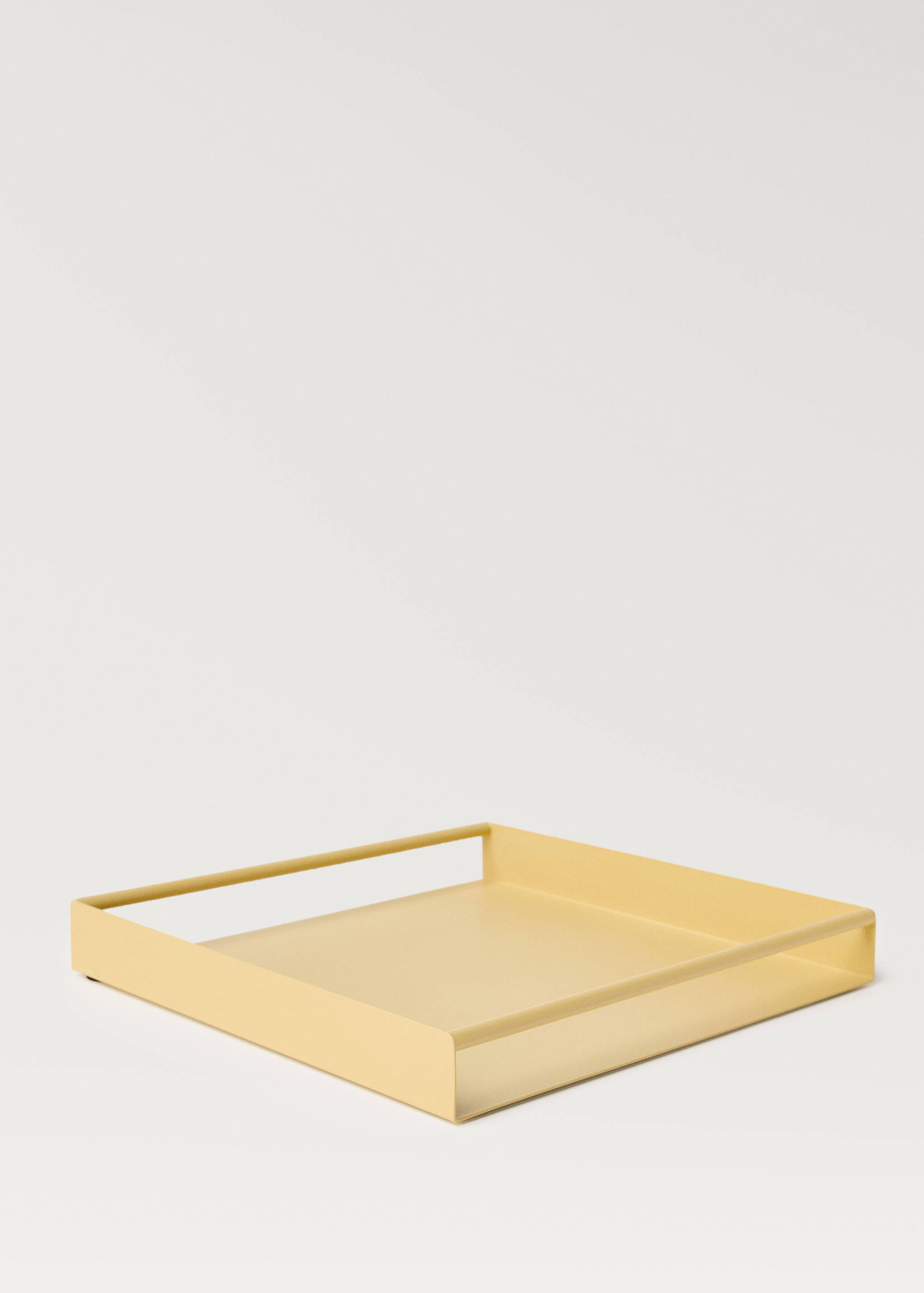 Metal tray with square handles - Details of the article 2