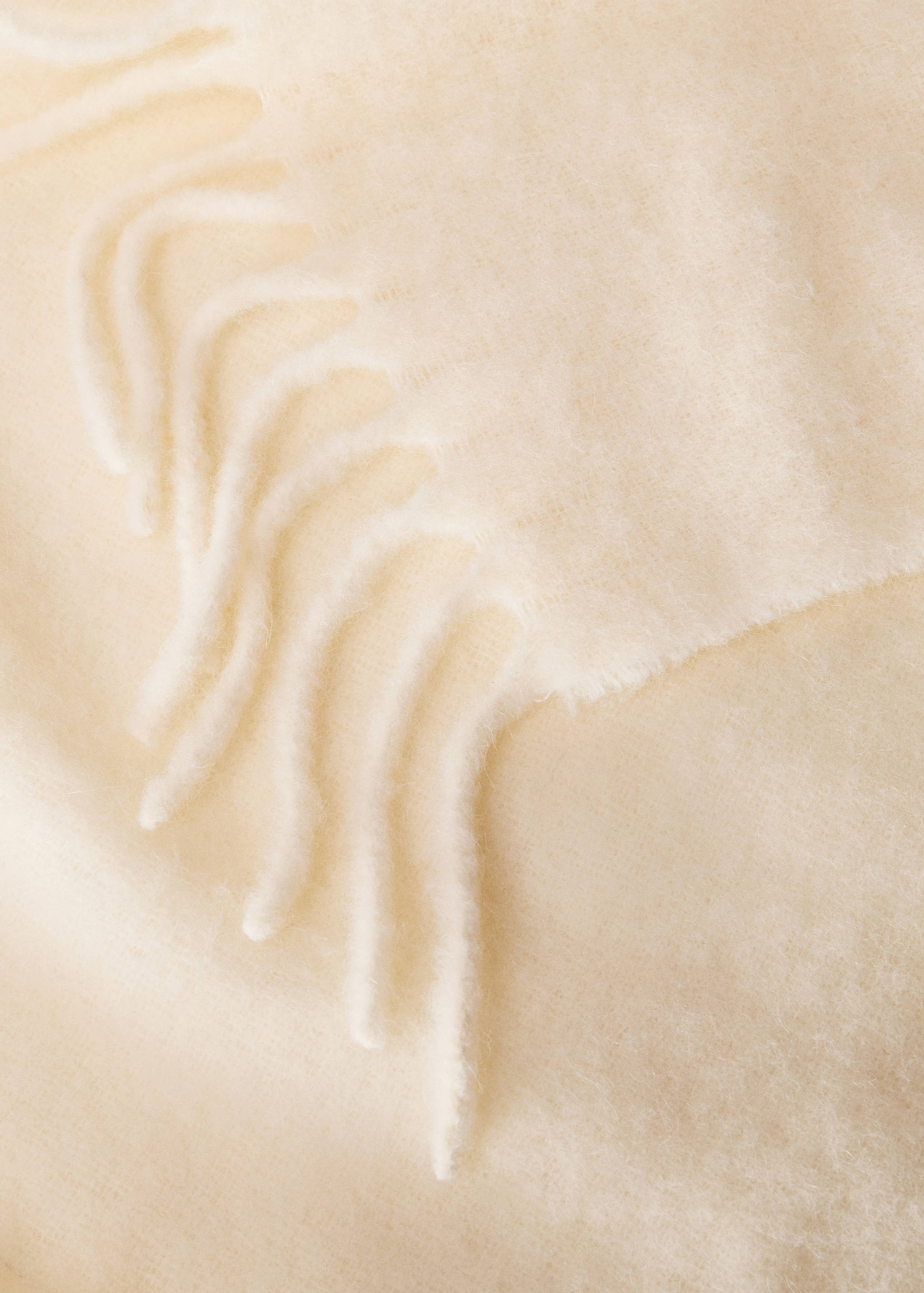 Soft-effect blanket with fringed trim - Details of the article 1