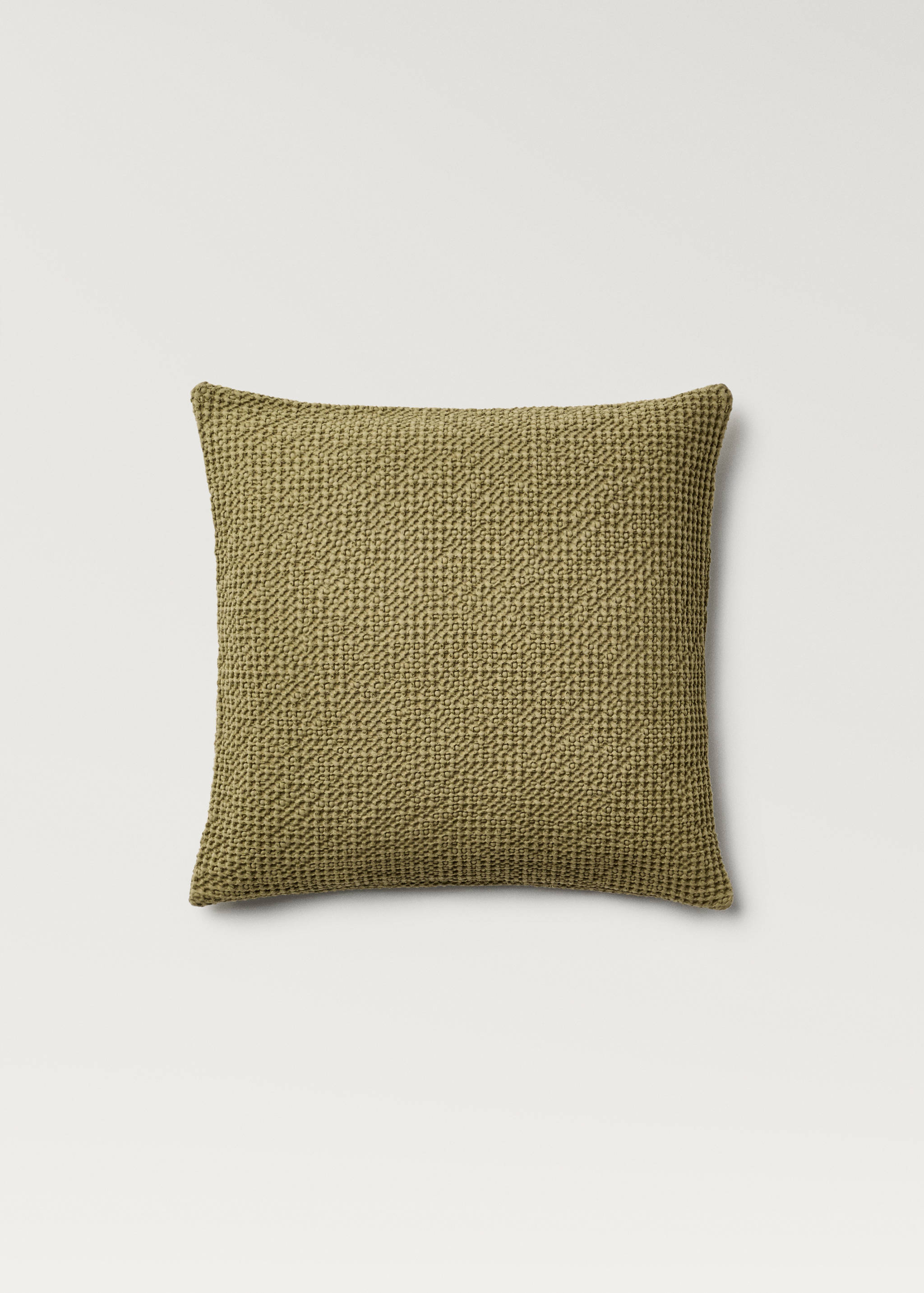 Garment-dyed waffle cotton cushion cover 50 x 50 cm - Article without model