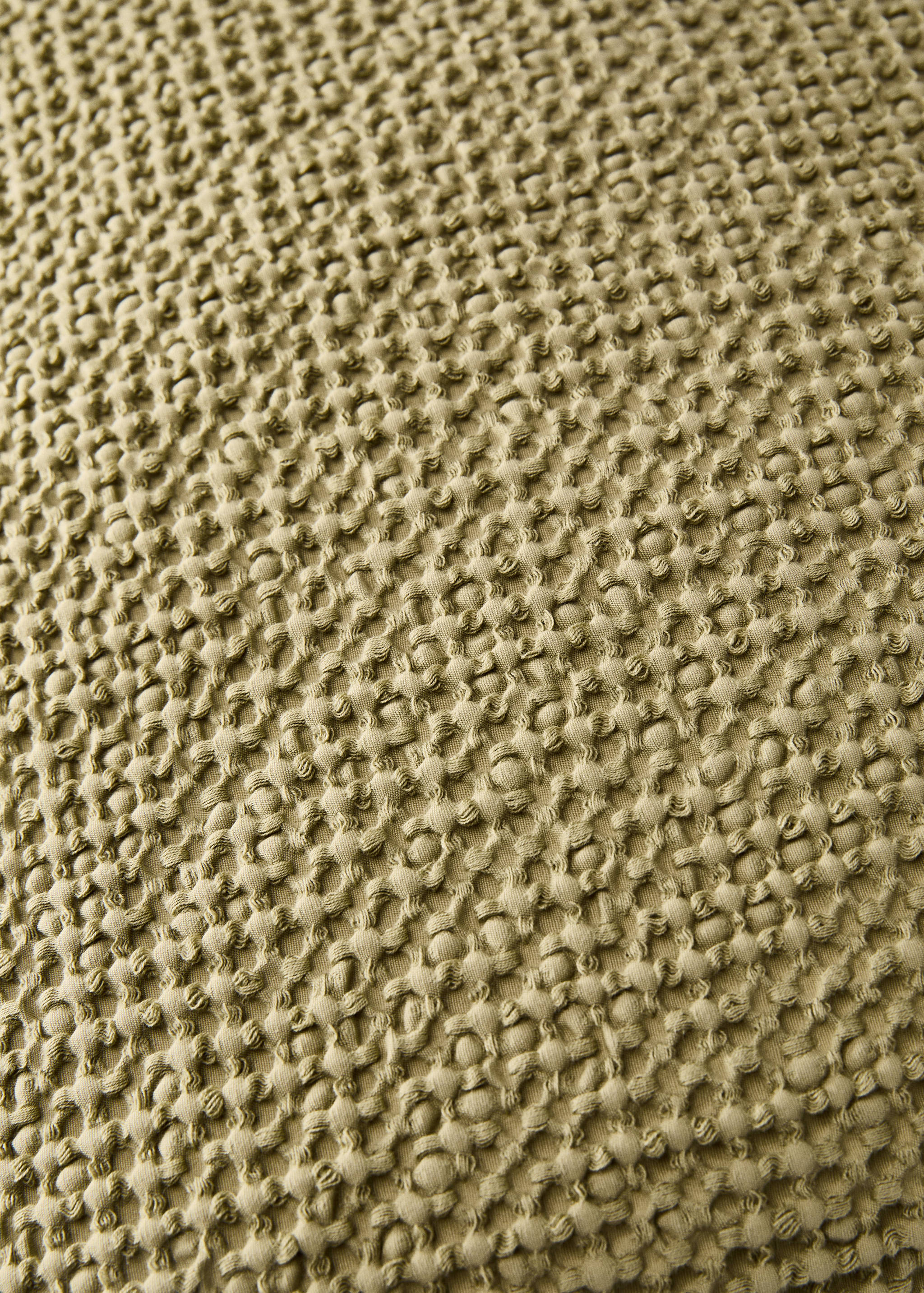 Garment-dyed waffle cotton cushion cover 50 x 50 cm - Details of the article 3