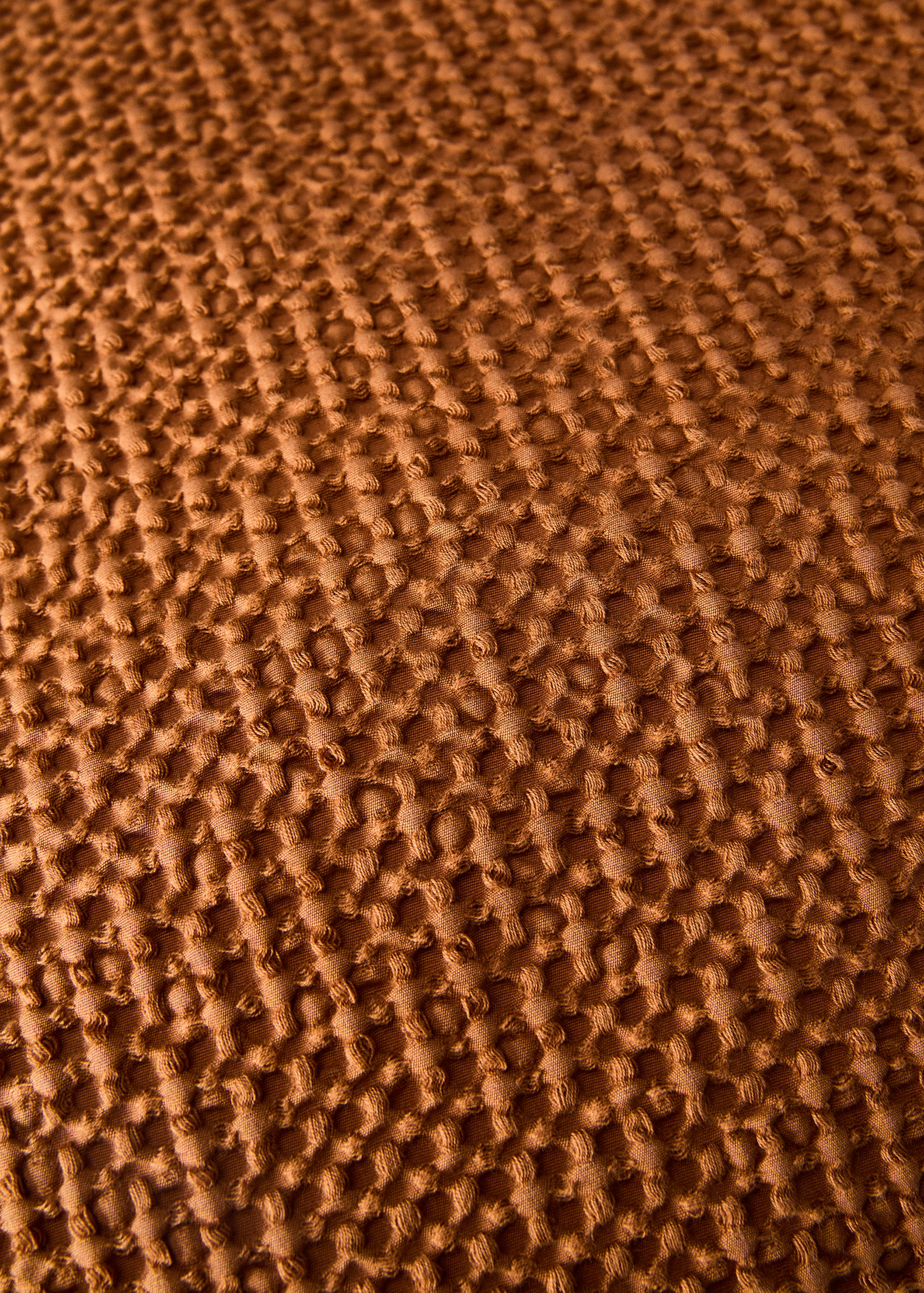 Garment-dyed waffle cotton cushion cover 50 x 50 cm - Details of the article 3