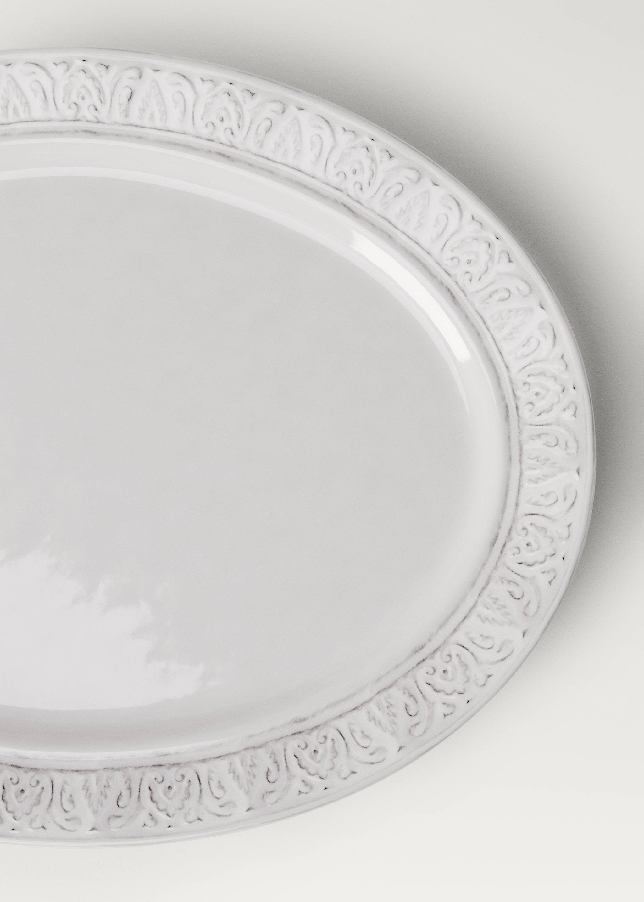 Schale aus Steingut mit Bordüre - Detail des Artikels 1