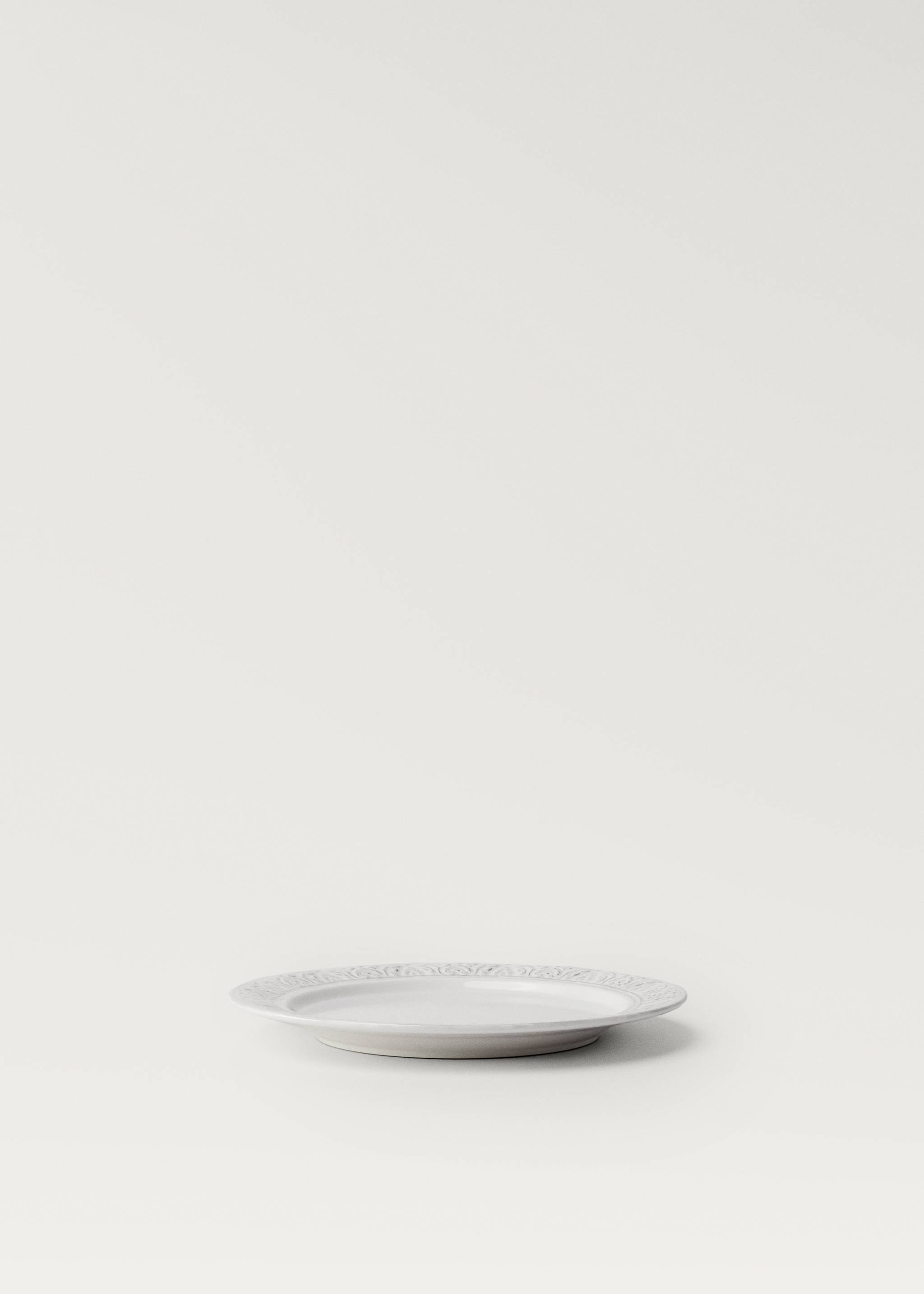 Stoneware decorative border dessert plate - Details of the article 2