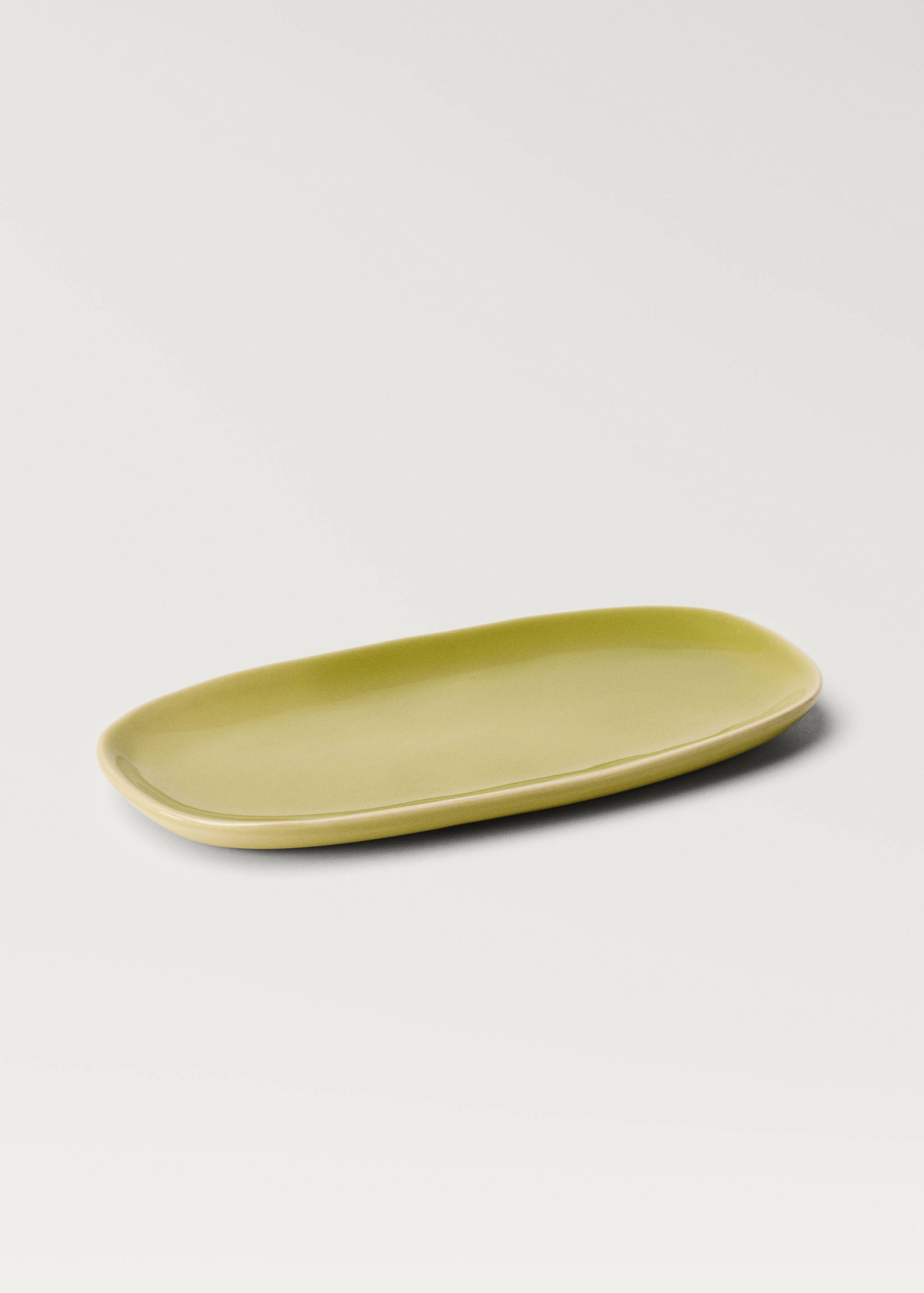 Πιατέλα από ημιπορσελάνη με μονόχρωμο σχέδιο - Λεπτομέρεια του προϊόντος 3