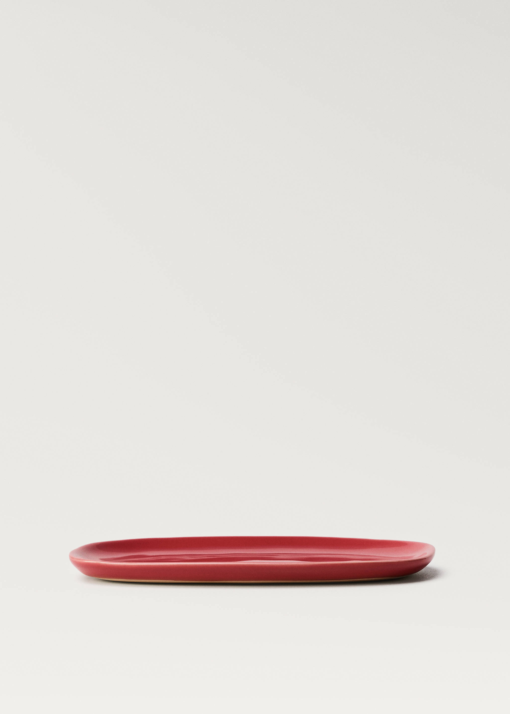 Πιατέλα από ημιπορσελάνη με μονόχρωμο σχέδιο - Λεπτομέρεια του προϊόντος 1