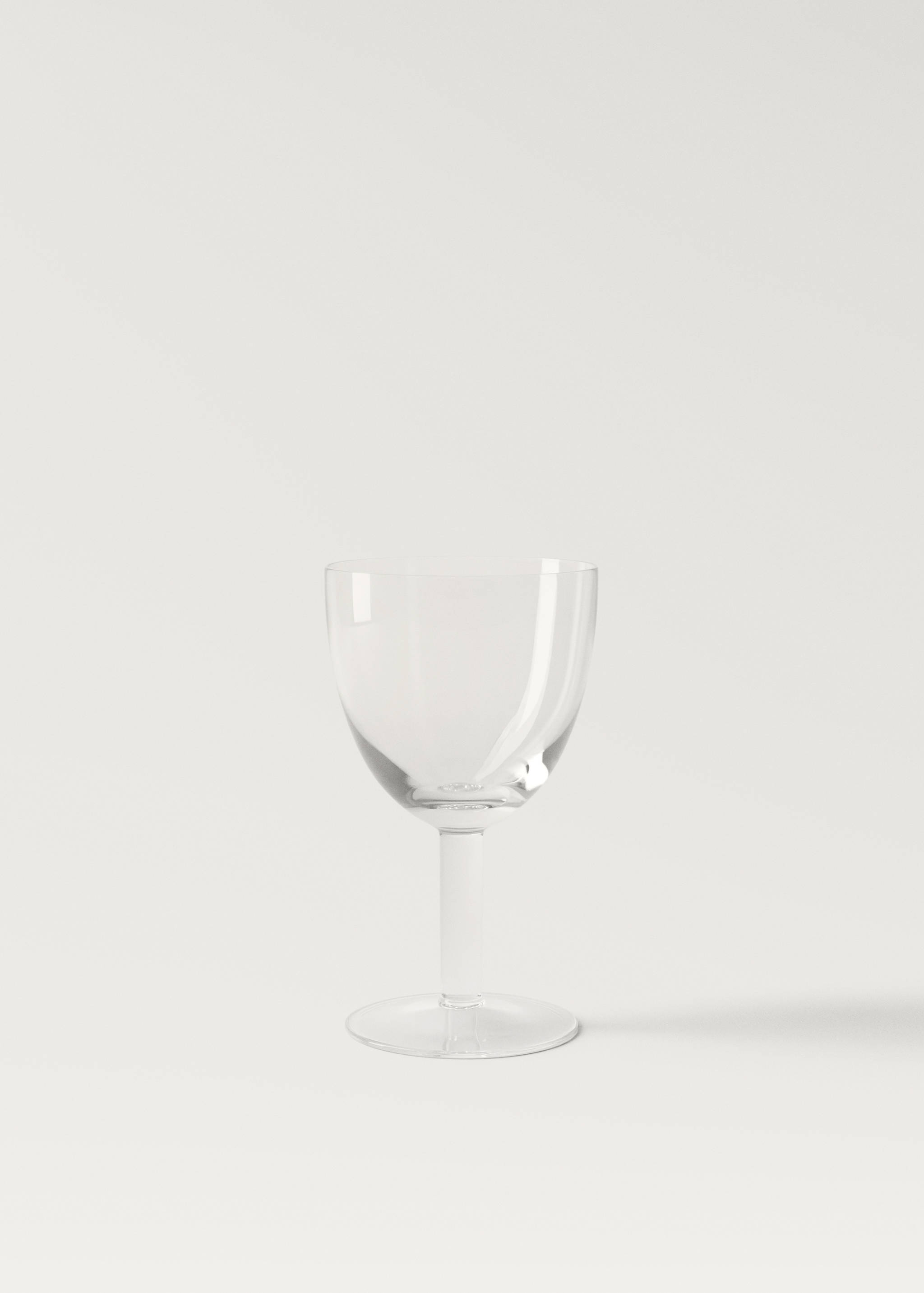 Low hand-blown stem glass - Article without model