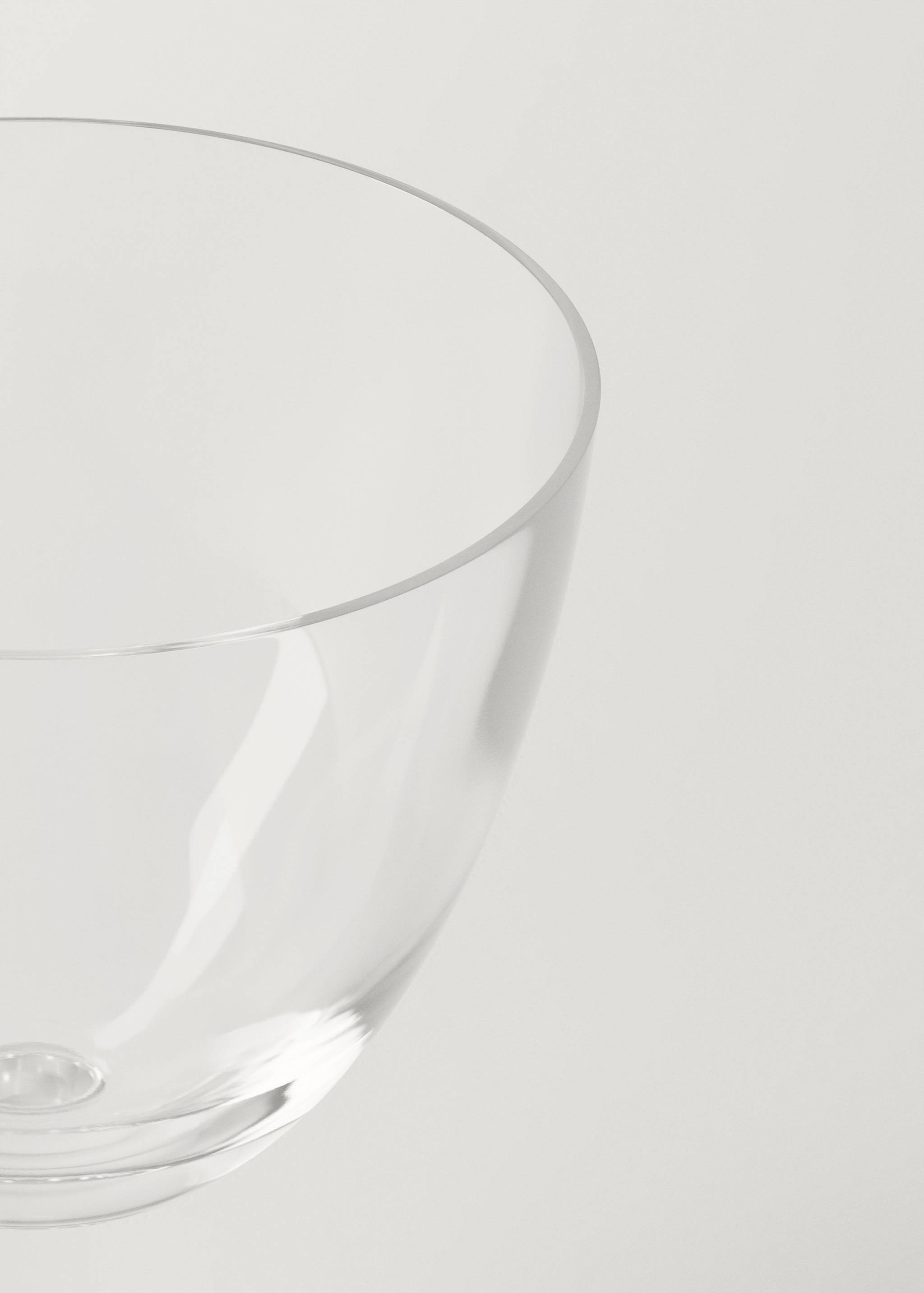 Low hand-blown stem glass - Details of the article 1