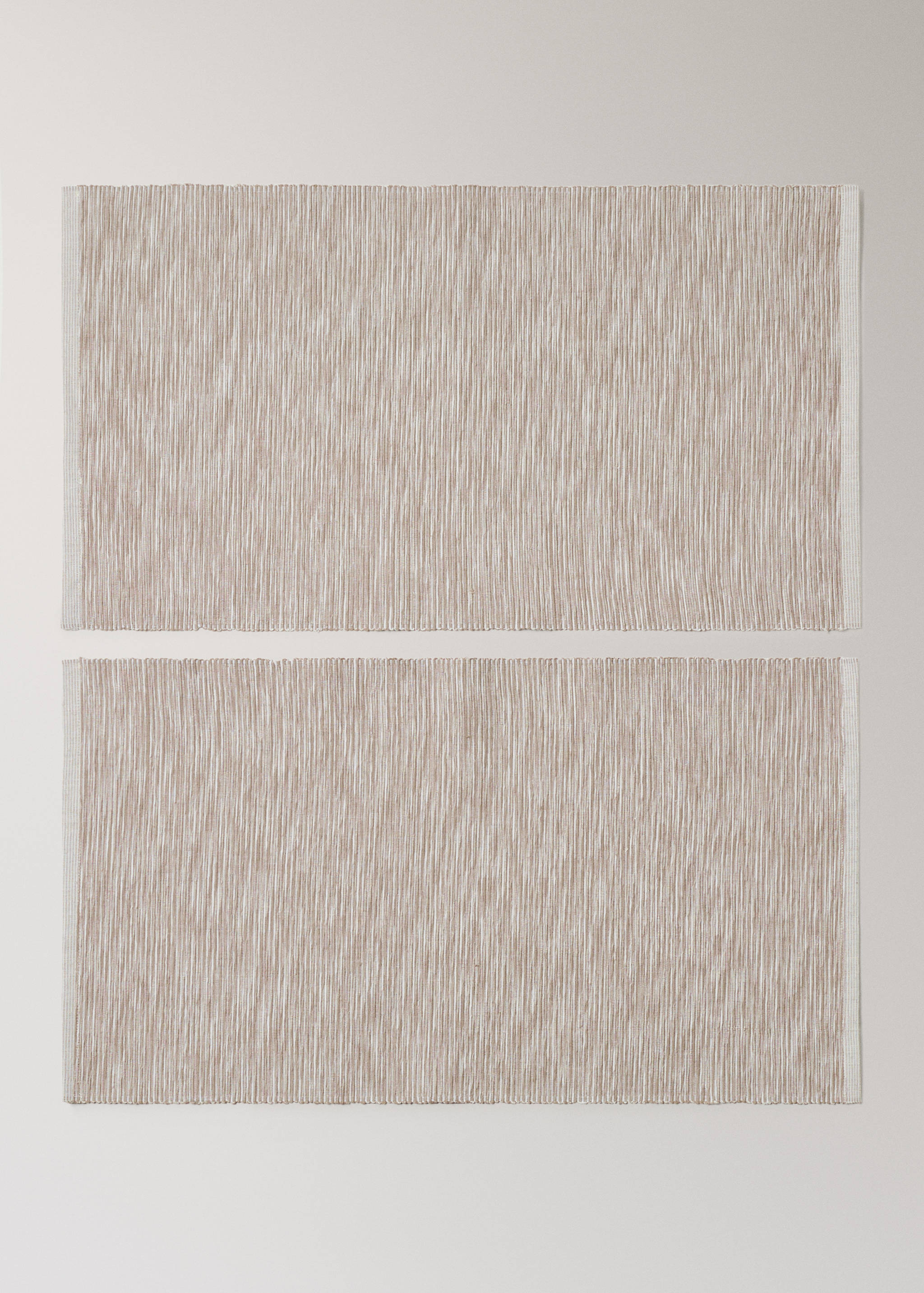 Cotton yarn-dyed melange placemat - Article without model