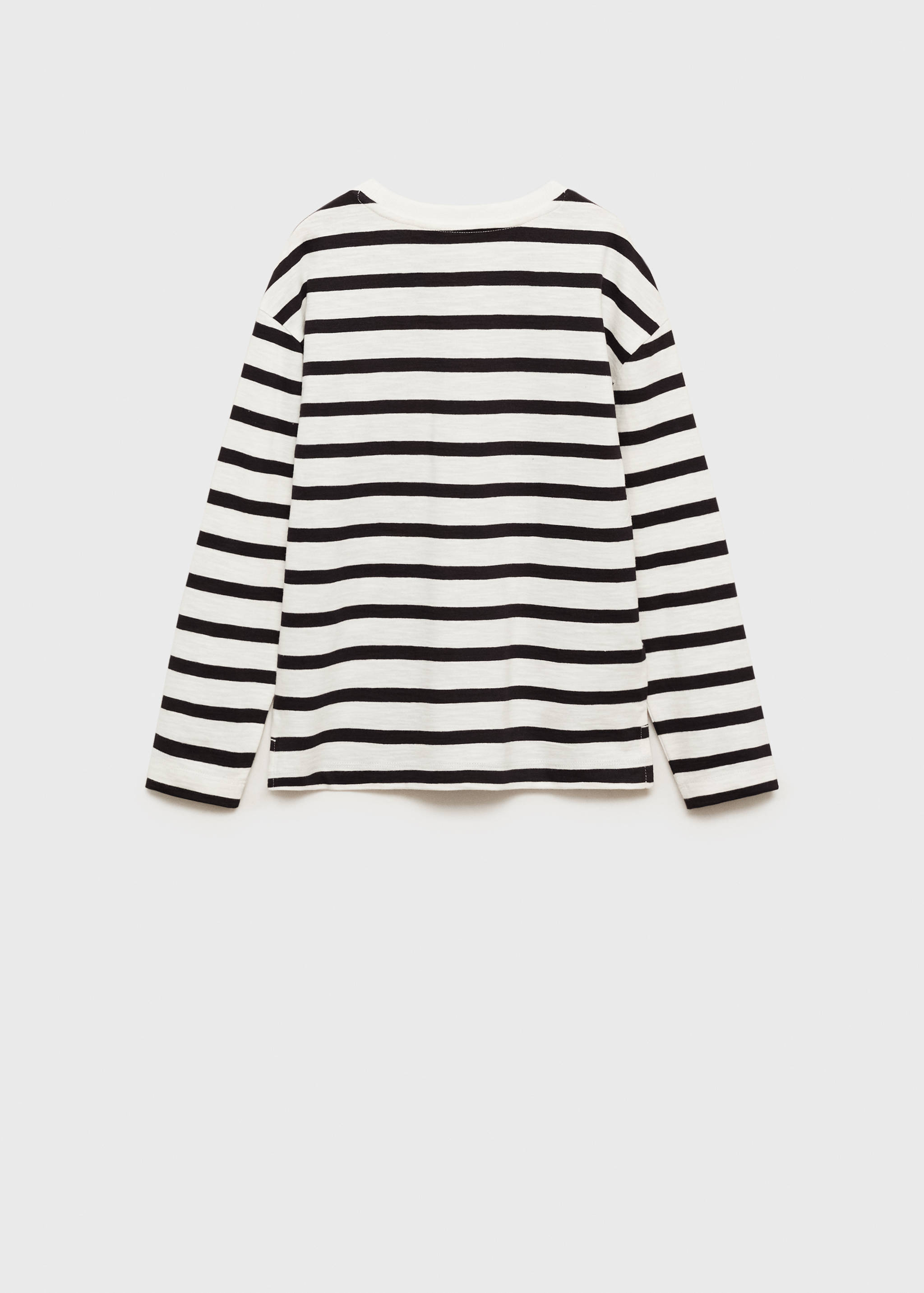 Striped long sleeves t-shirt - Reverse of the article