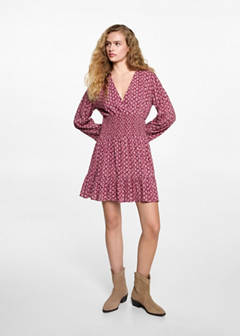 Printed short dress — Maroon 3