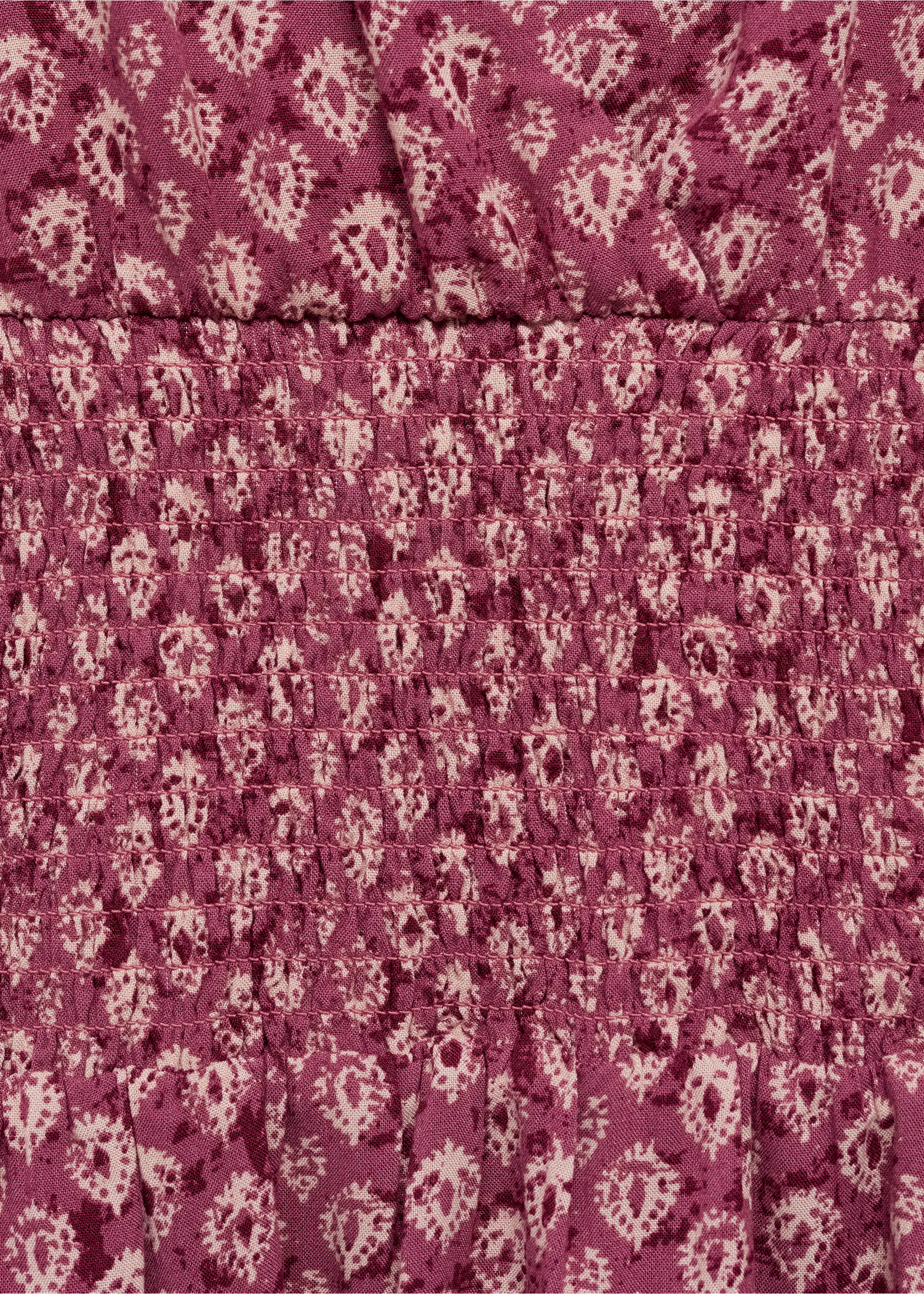Vestido estampado corto - Detalle del artículo 0, Granate. Ref: 87073278-00.