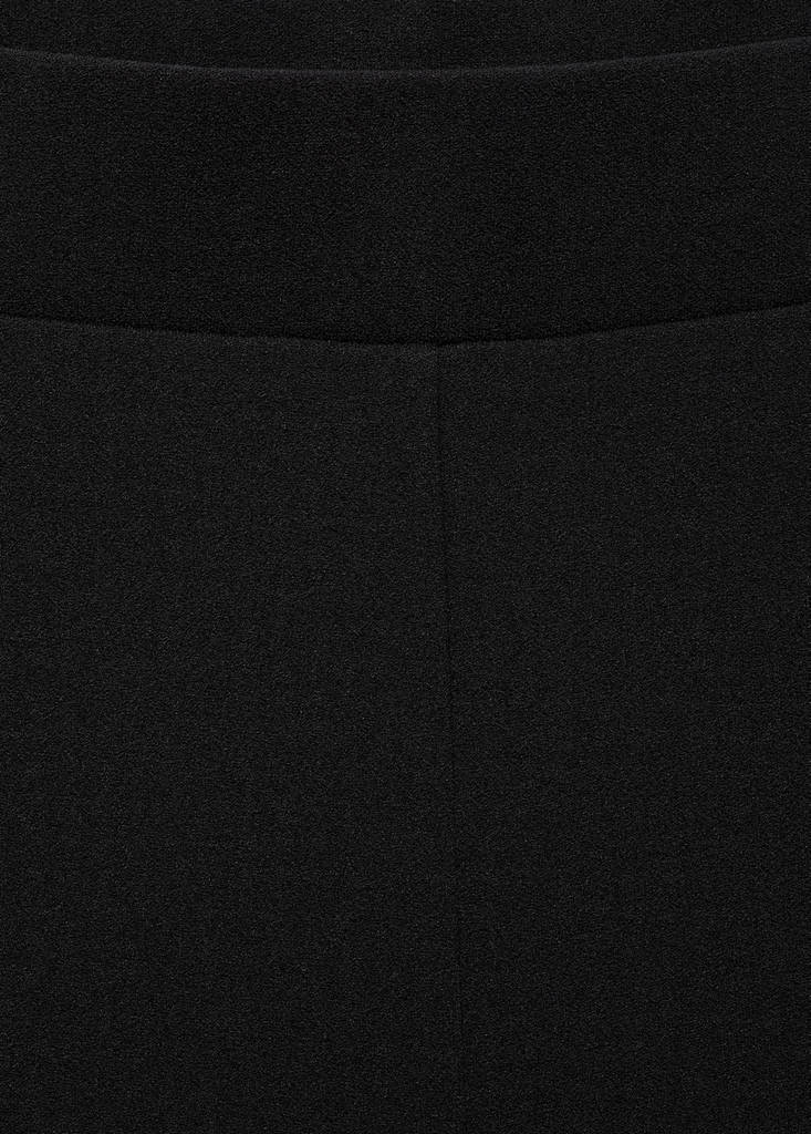 Straight knitted trousers — Black