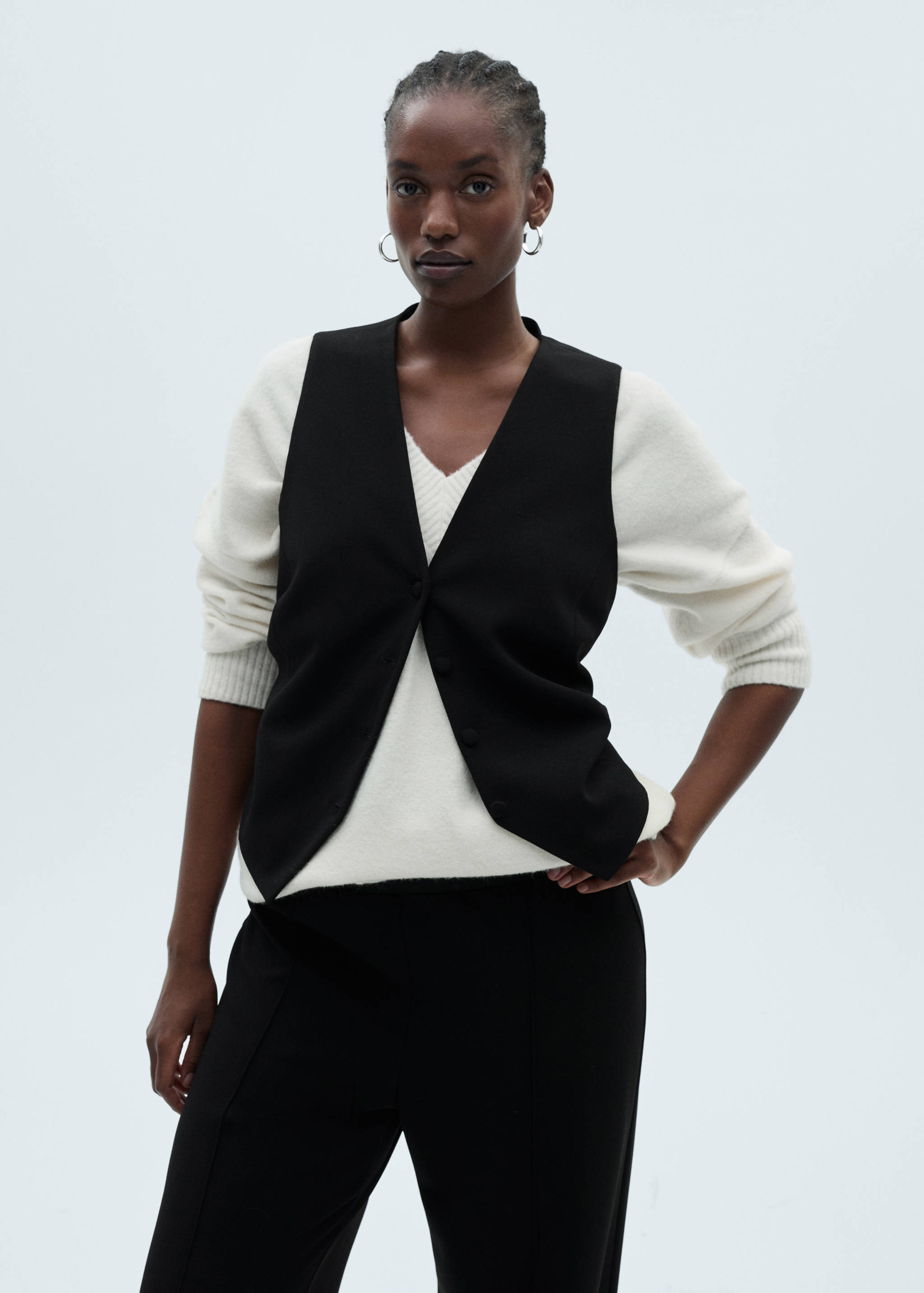 Прямые брюки из трикотажа - Деталь изделия 5