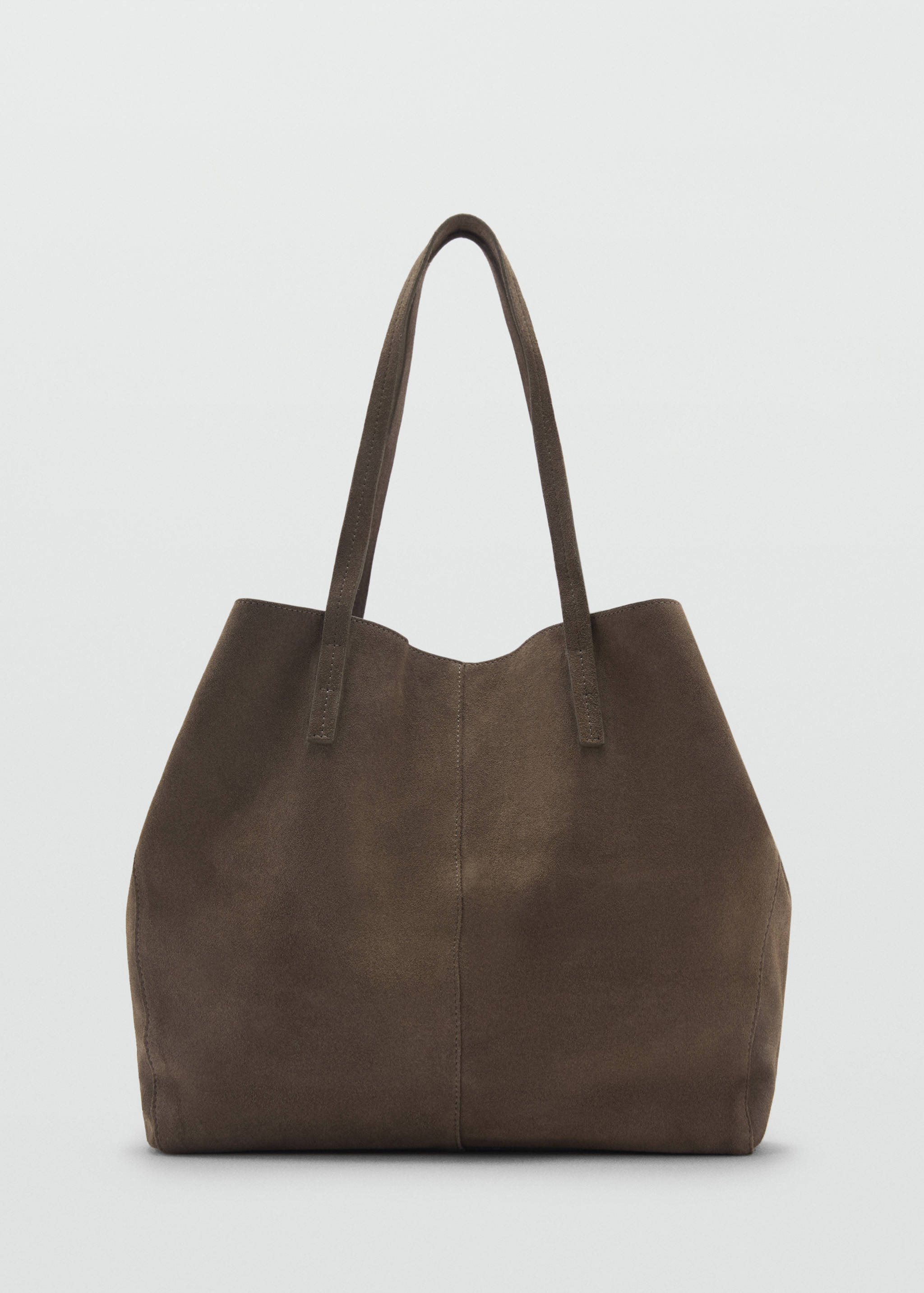 Suede shopper bag - Article without model