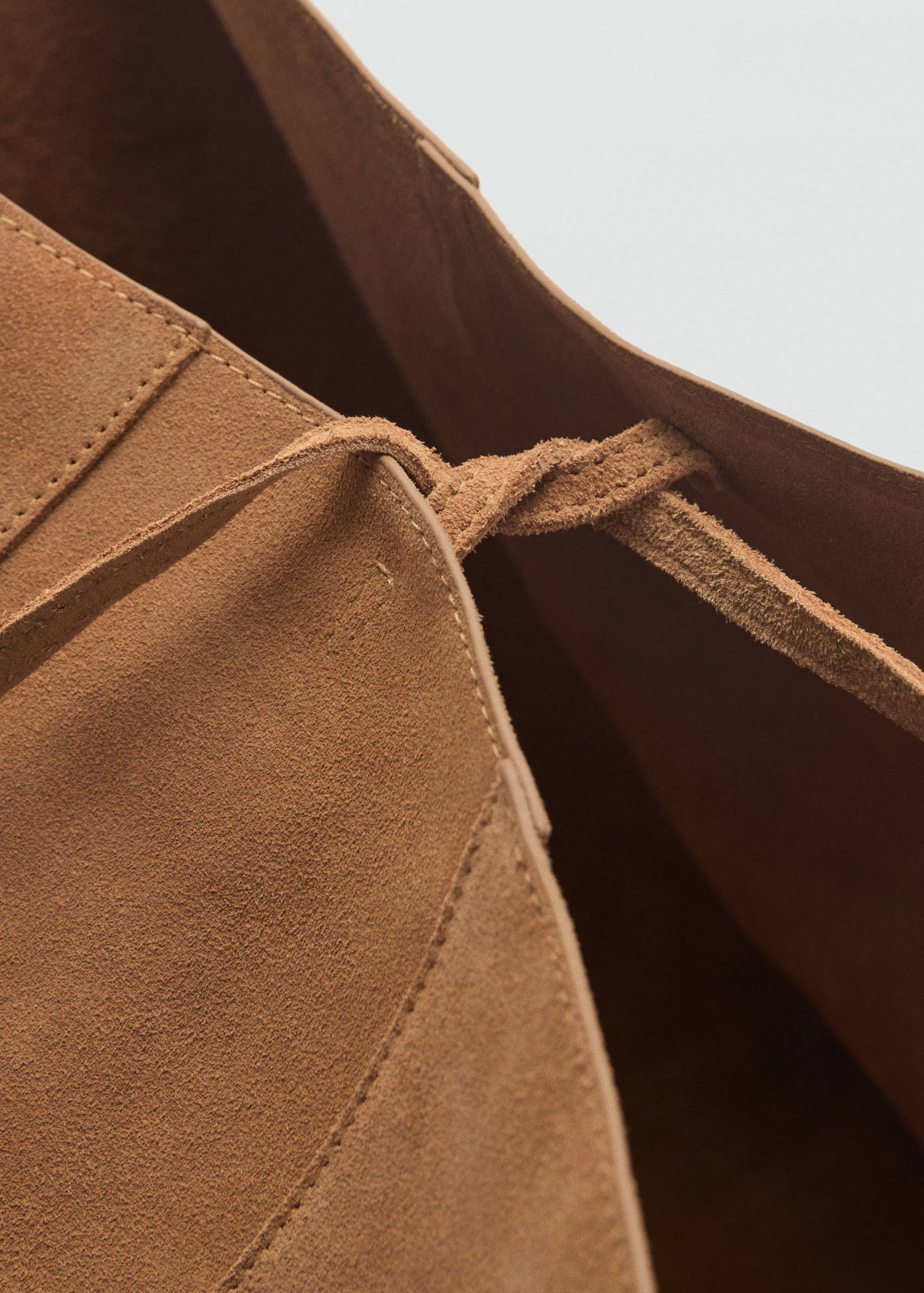 Suede shopper bag - Details of the article 1