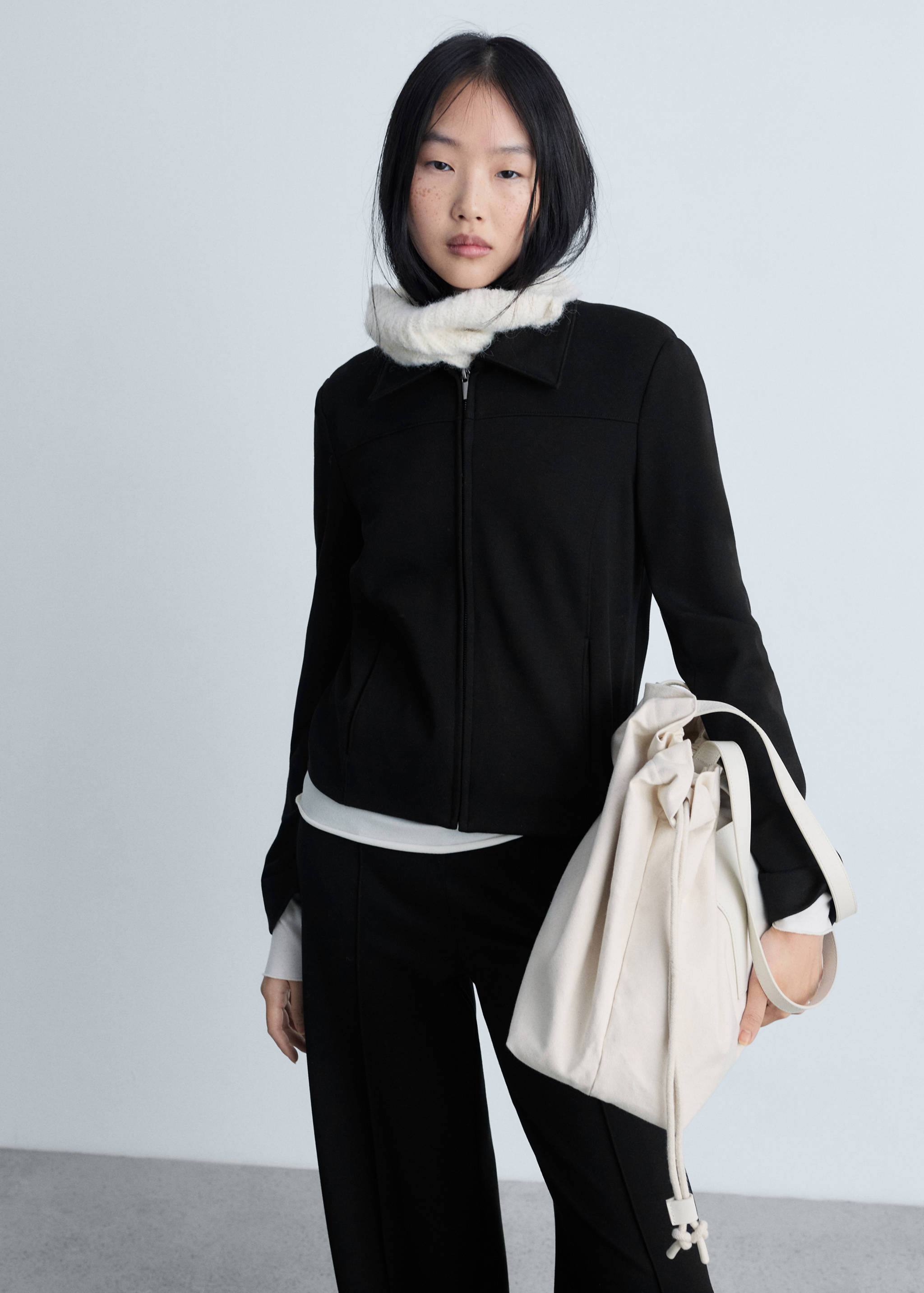 Zipper fitted jacket - Medium plane