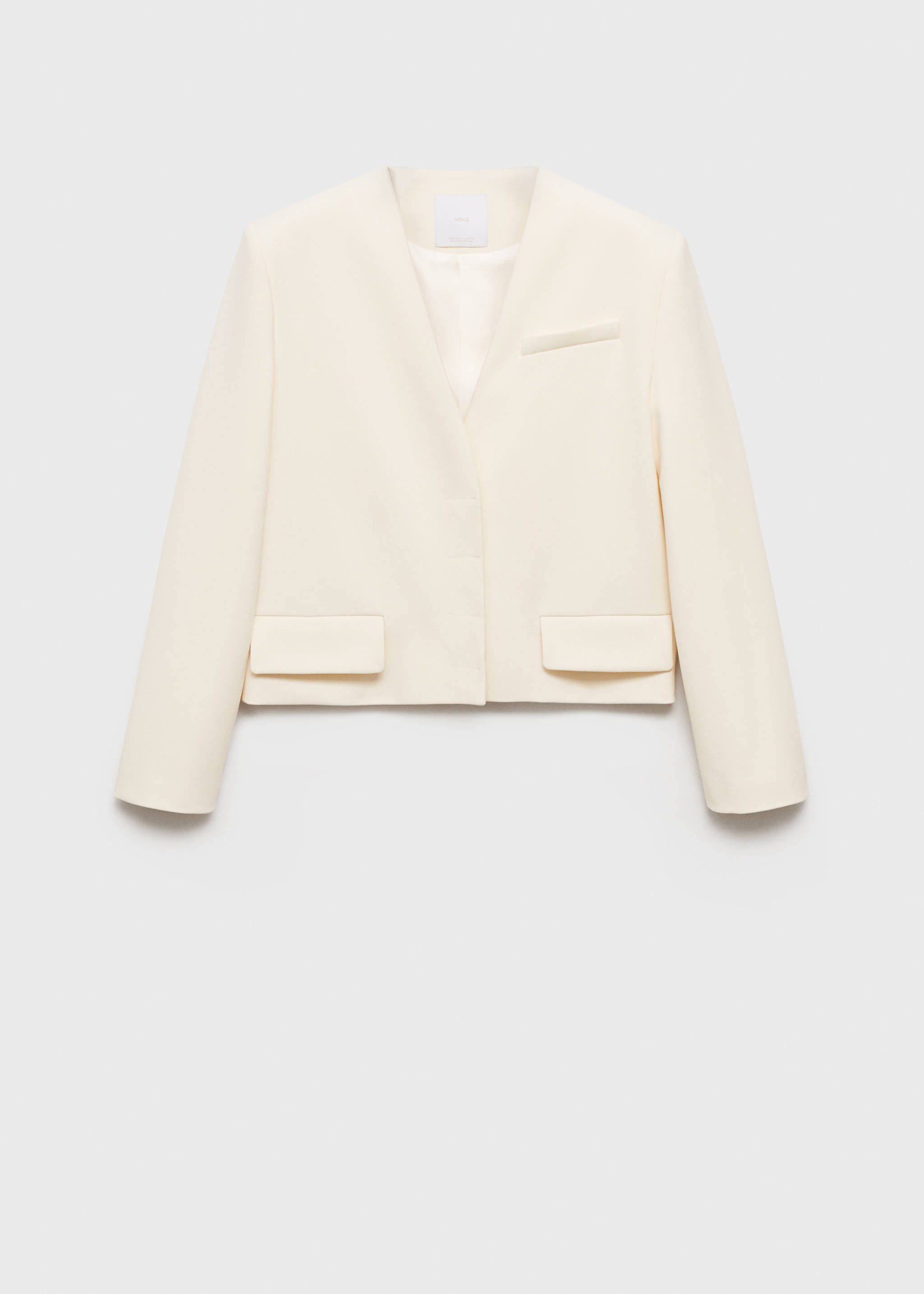 Structured cropped blazer - Article without model
