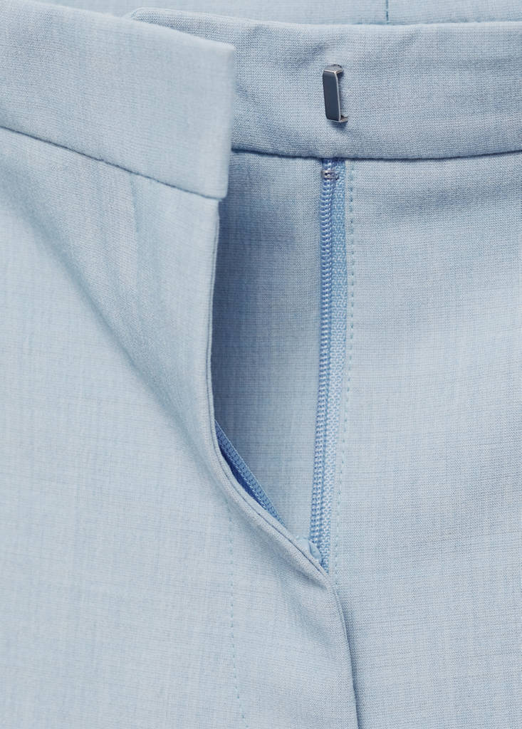 Straight suit trousers — Sky Blue
