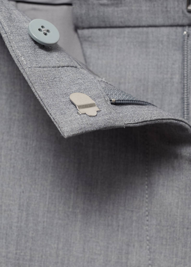 Straight suit trousers — Grey