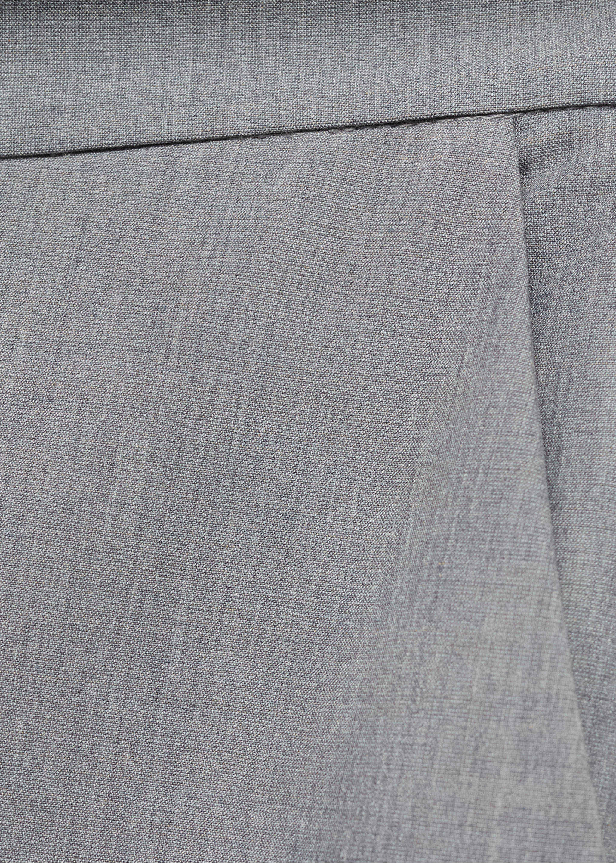Düz kesim kumaş pantolon - Ürün detayı 0, Gri. Ref: 87073292-00.