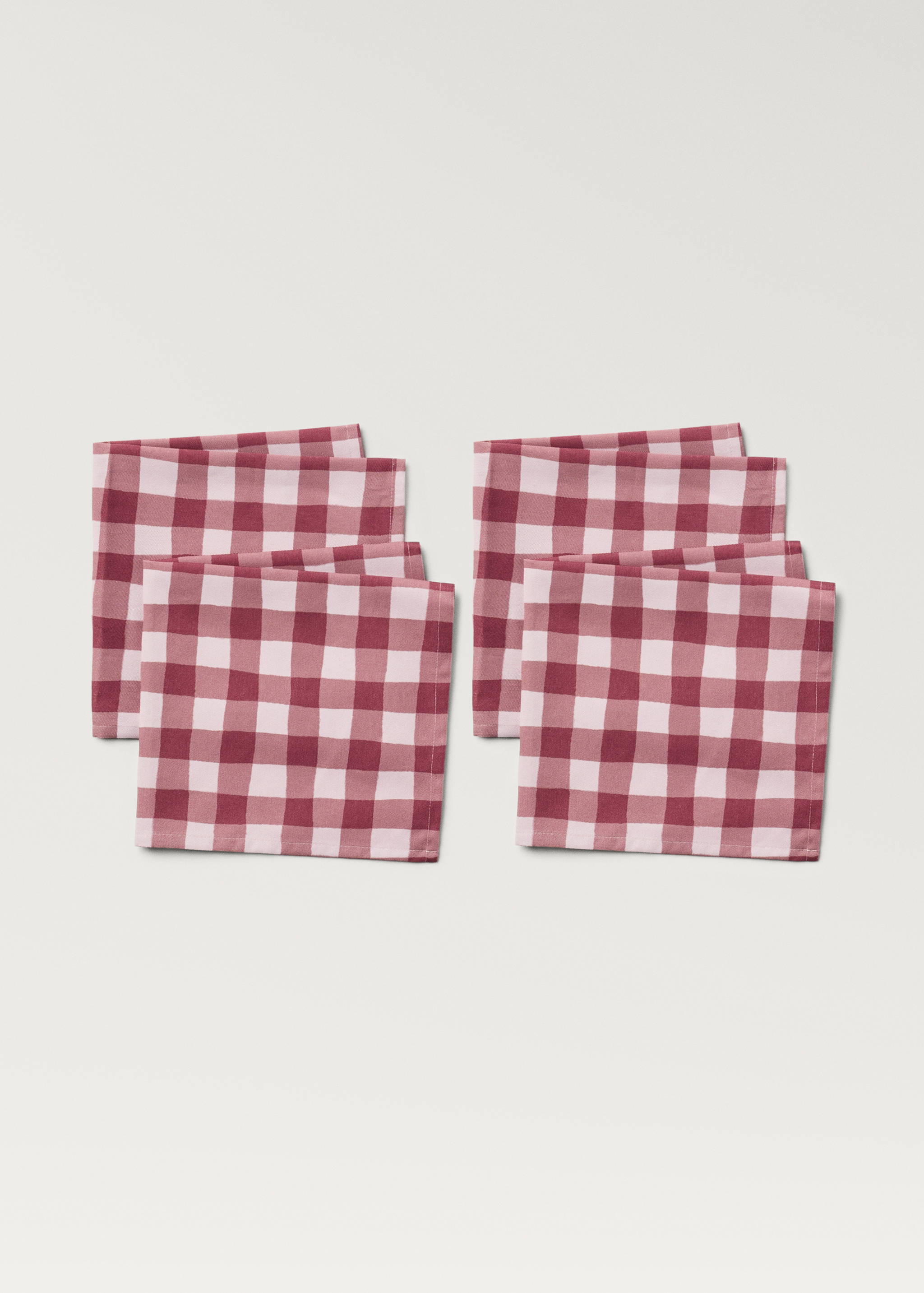 Guardanapos de algodão aos qadrados - Pormenor do artigo 1