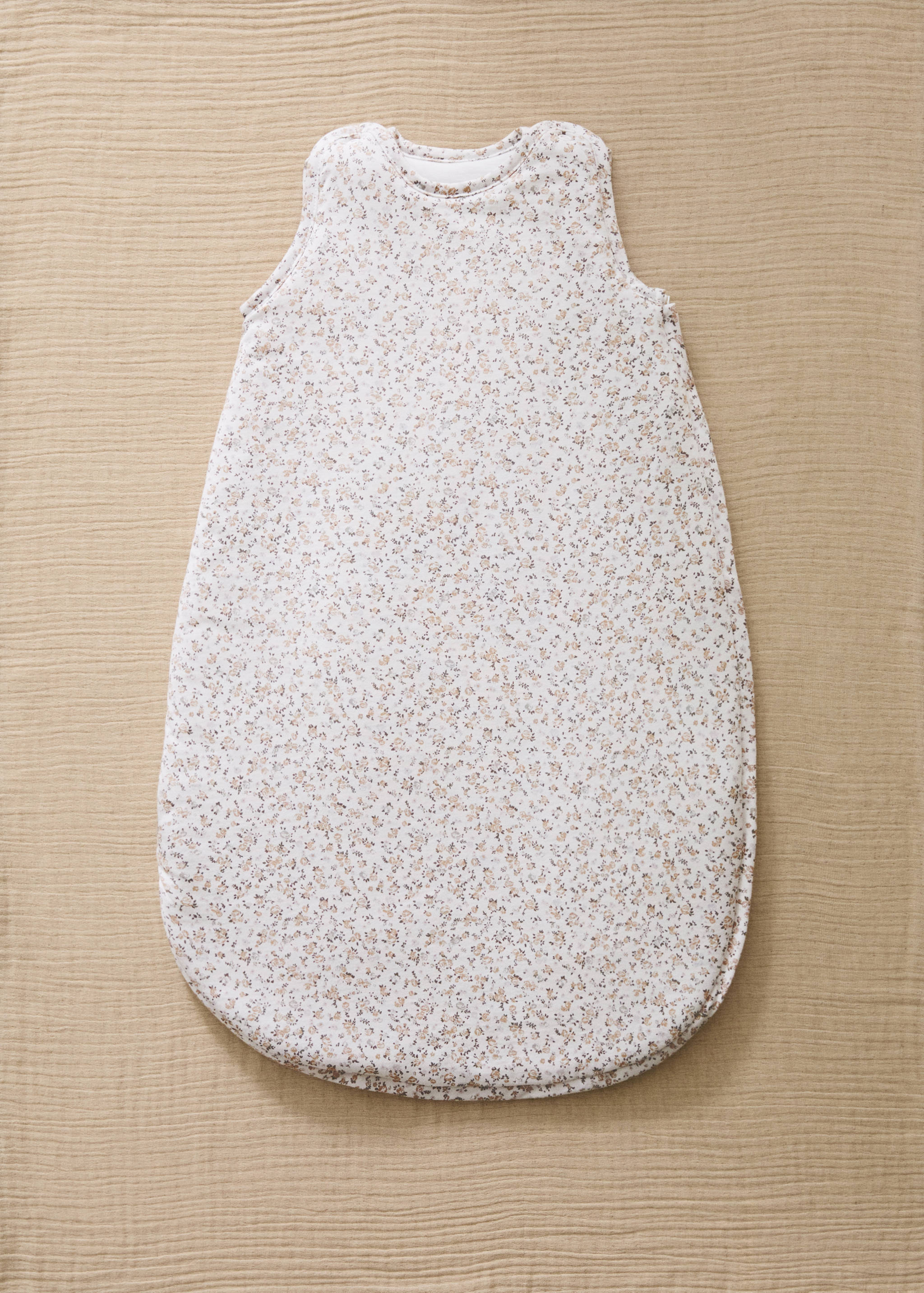 Baby sleeping bag with mini-flower print - General plane