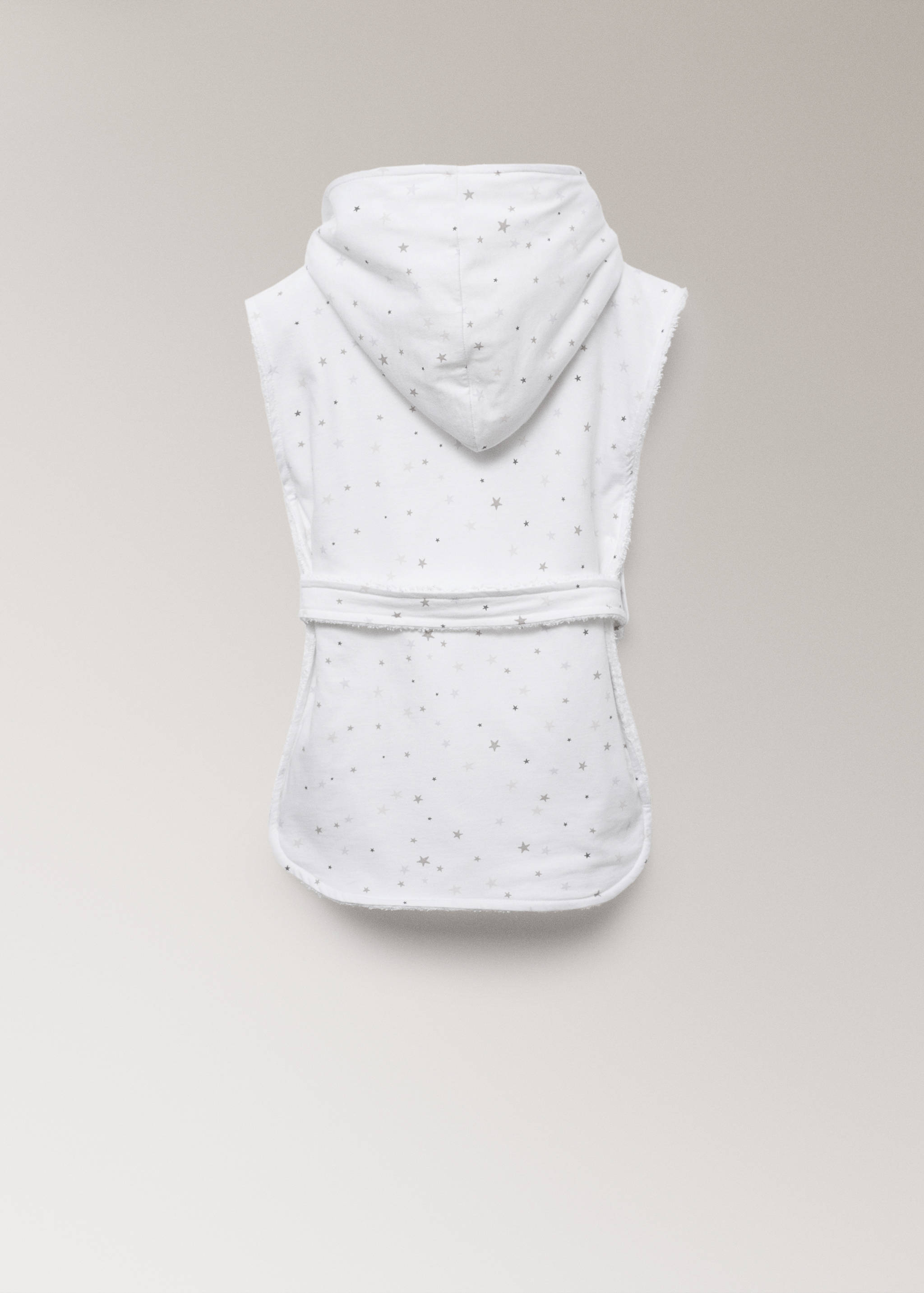 Children’s cotton bathrobe with star print - Details of the article 1