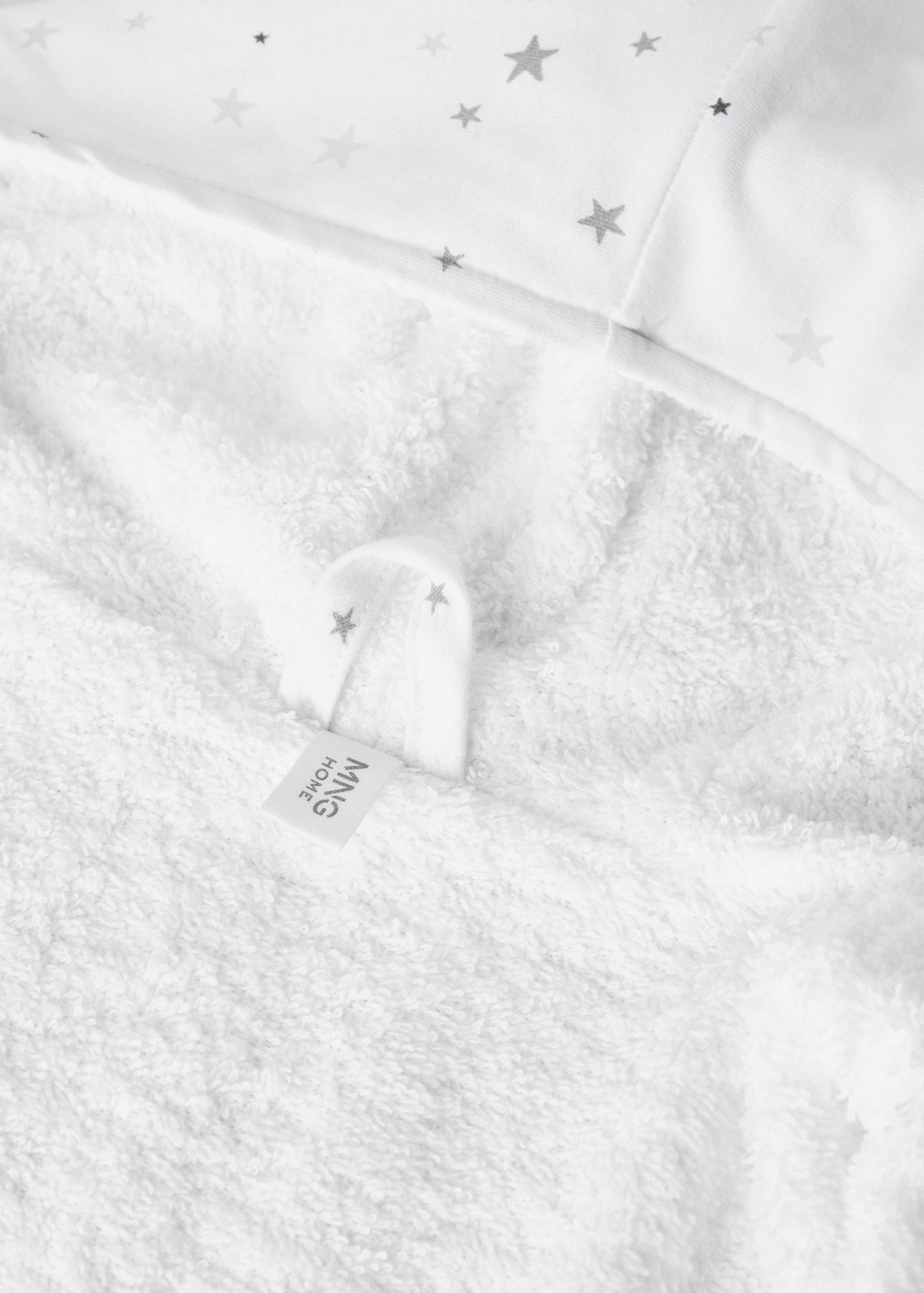Children’s cotton bathrobe with star print - Details of the article 2