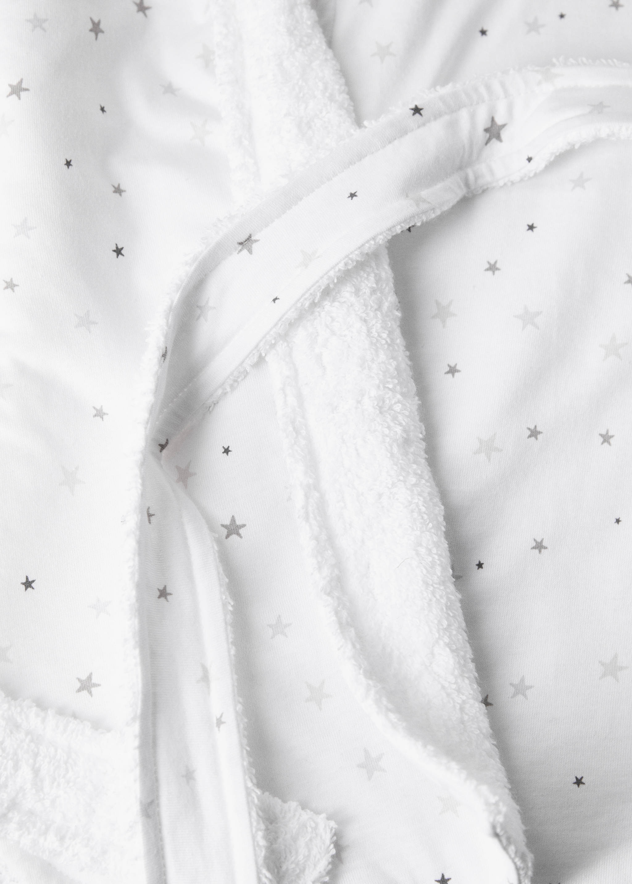 Children’s cotton bathrobe with star print - Details of the article 3
