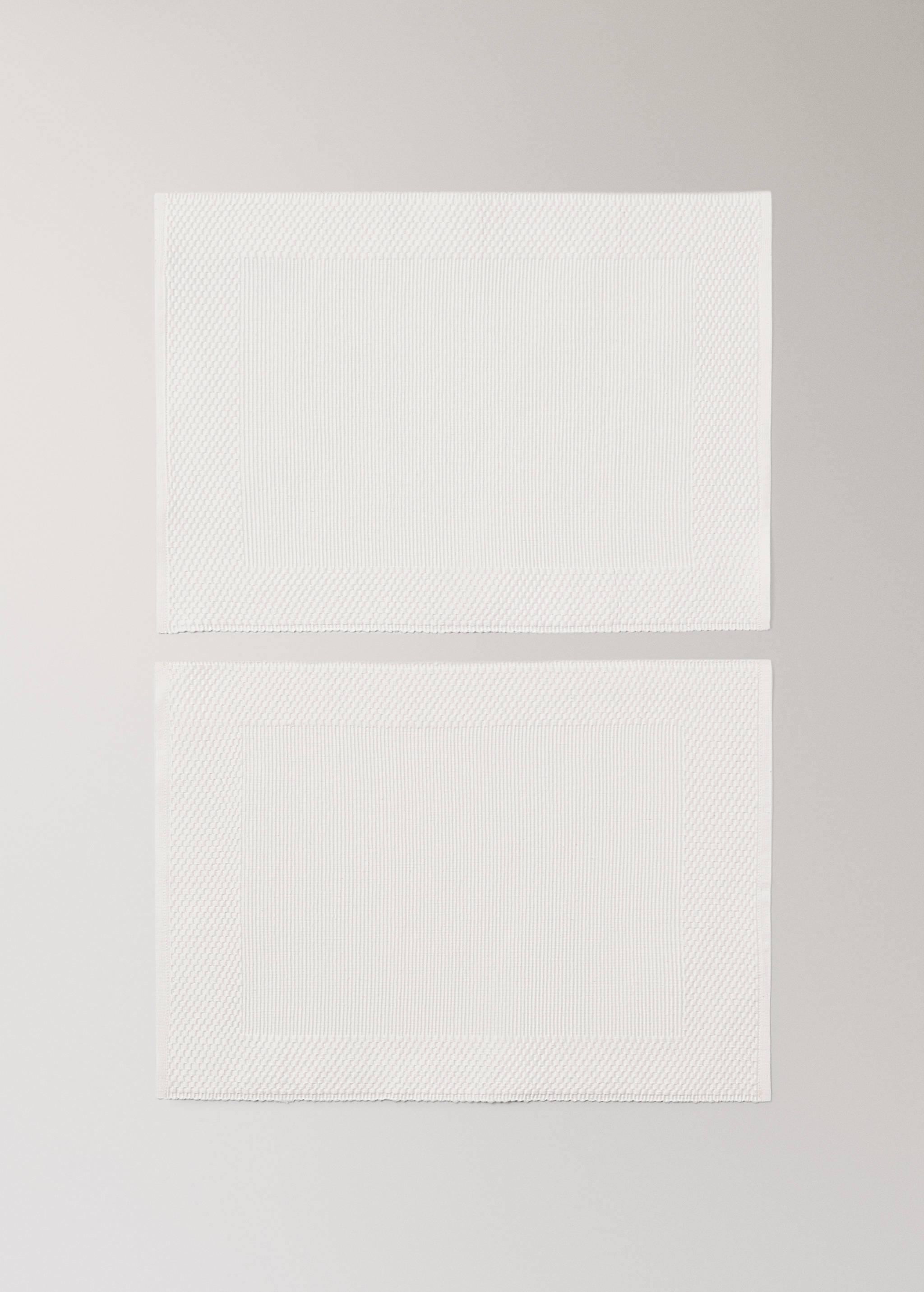 Katoenen placemats met geometrisch patroon - Artikel zonder model