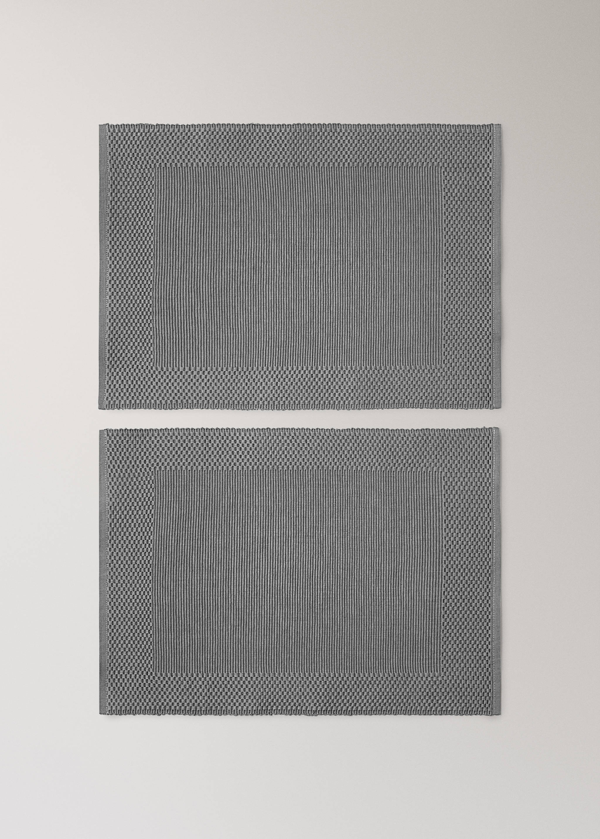 Katoenen placemats met geometrisch patroon - Artikel zonder model