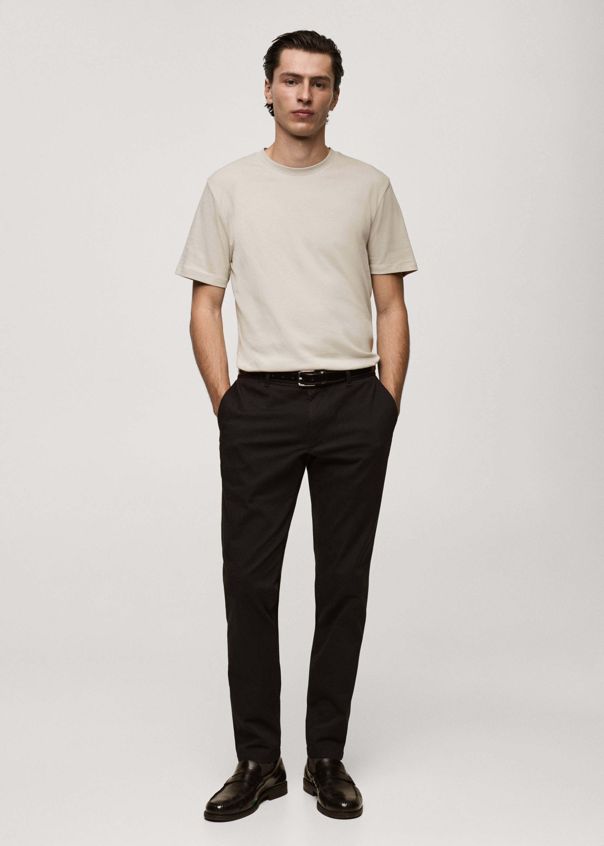 Medium weight regular fit T-shirt - General plane