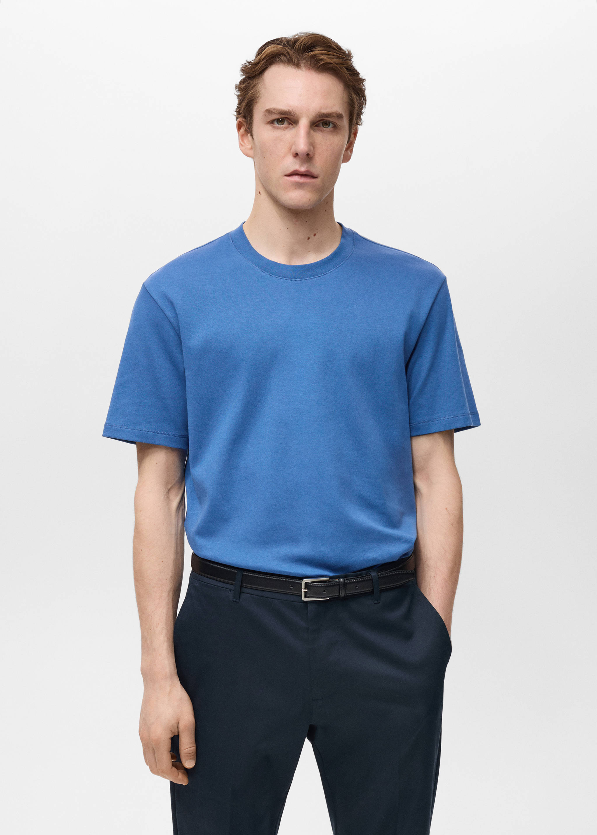 Medium weight regular fit T-shirt - Medium plane