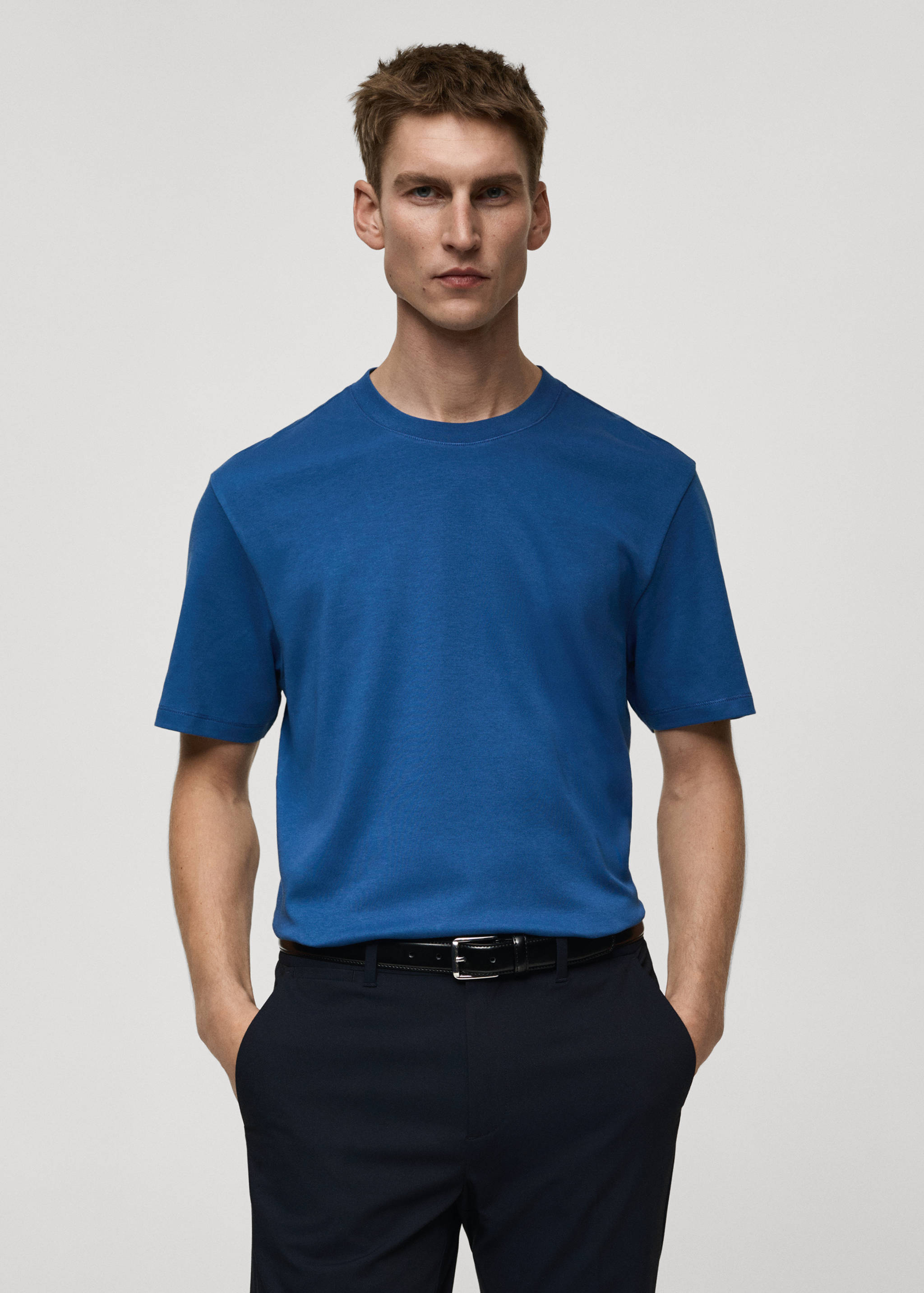 Medium weight regular fit T-shirt - Medium plane