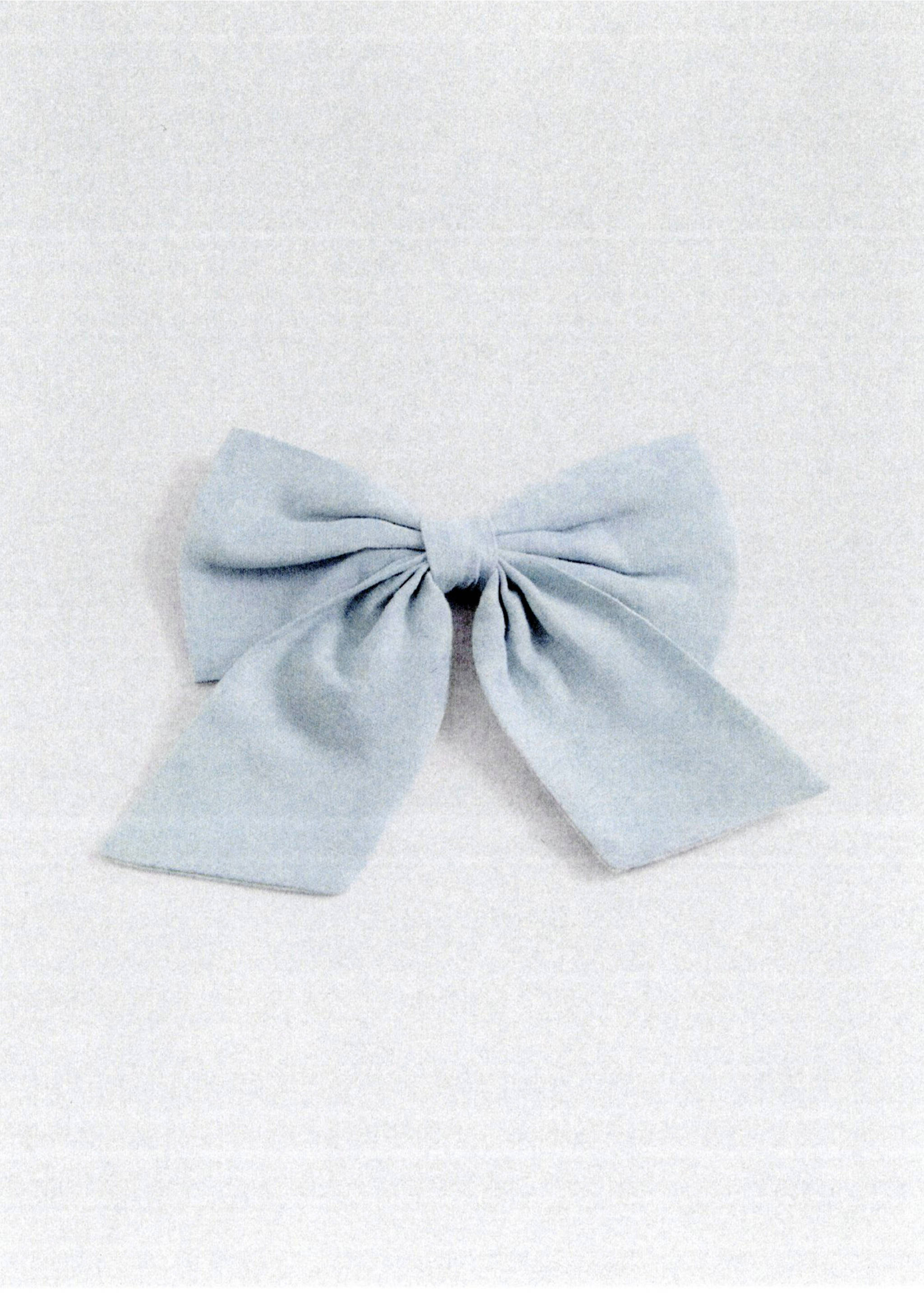 Bow hairclip - Details of the article 5, Aqua Green. Ref: 87073638-00.