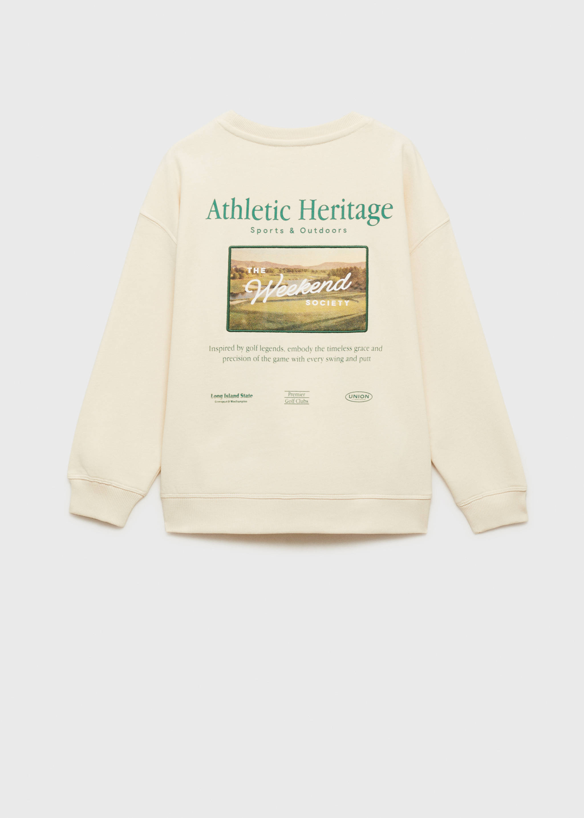 Printed cotton sweatshirt - Reverse of the article