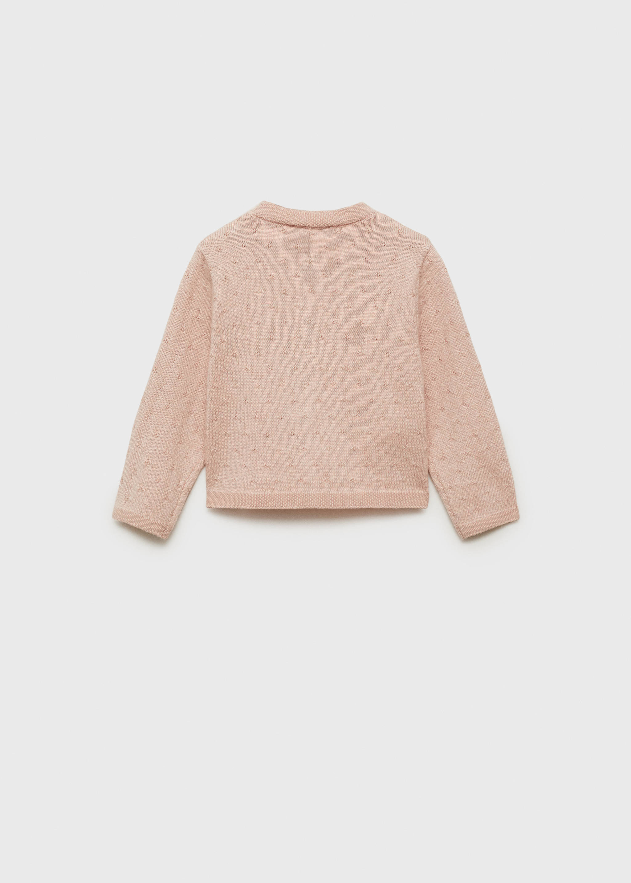 Embroidered knit cardigan - Reverse of the article