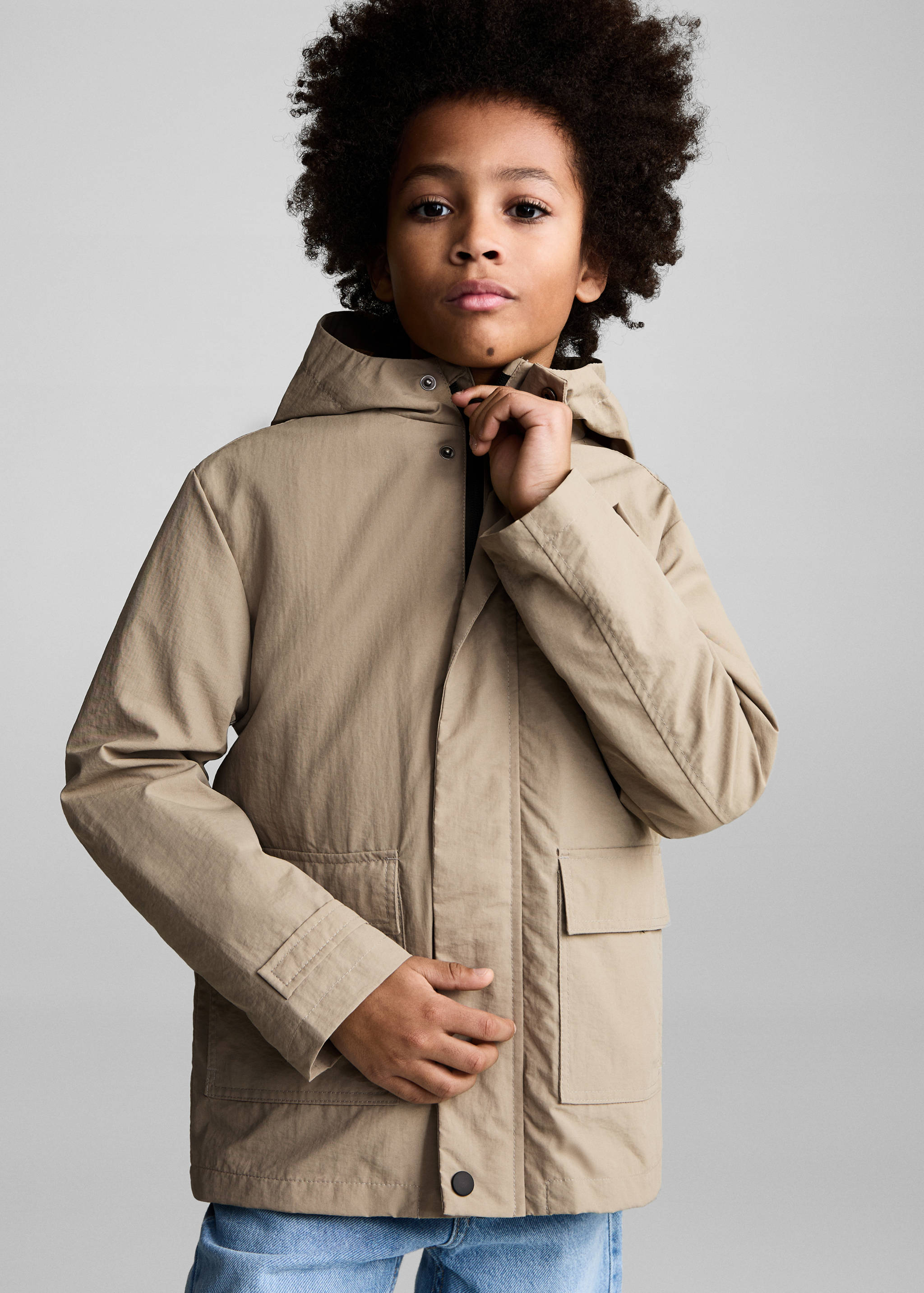 Hooded barn jacket - Details of the article 2