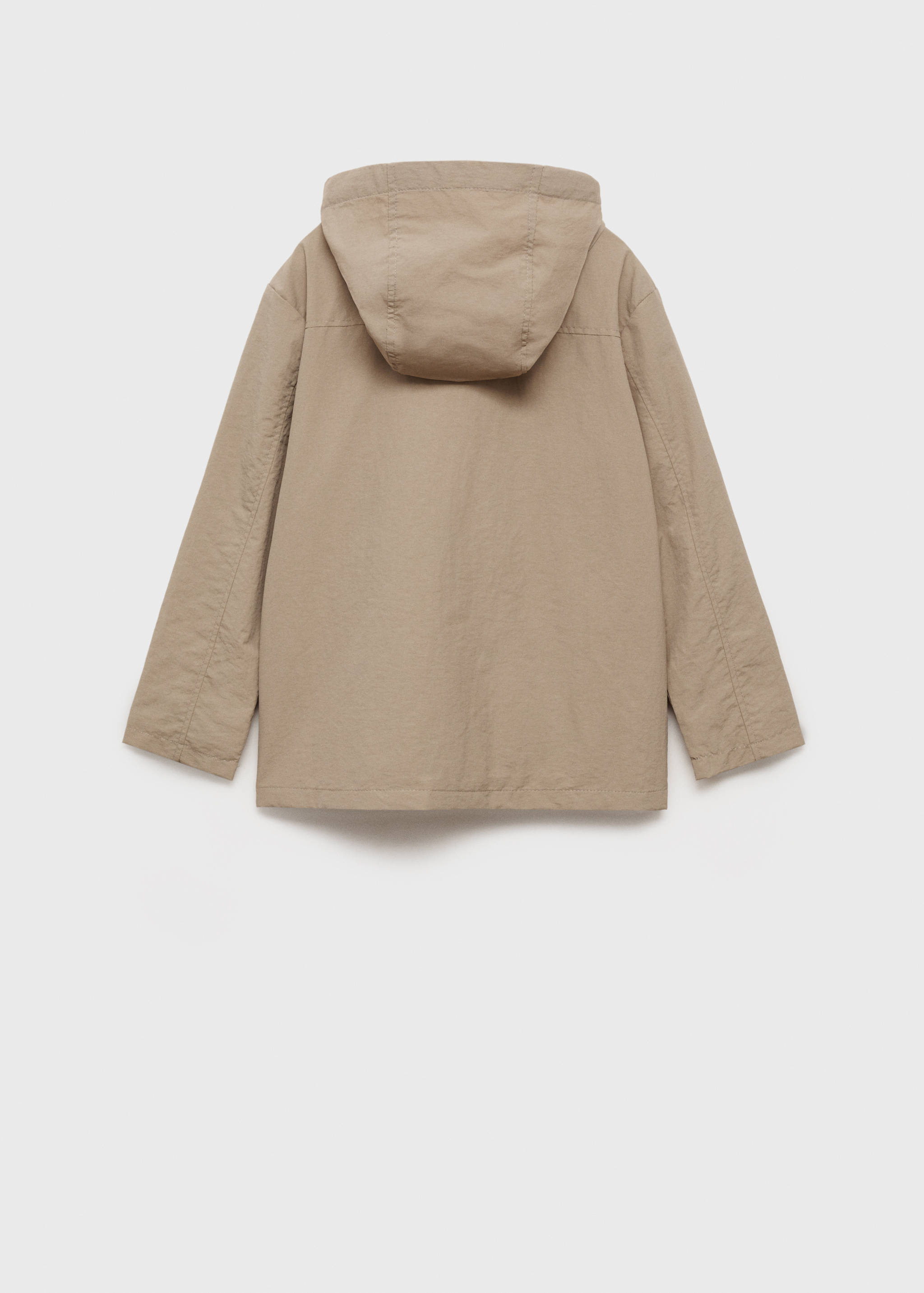 Hooded barn jacket - Reverse of the article