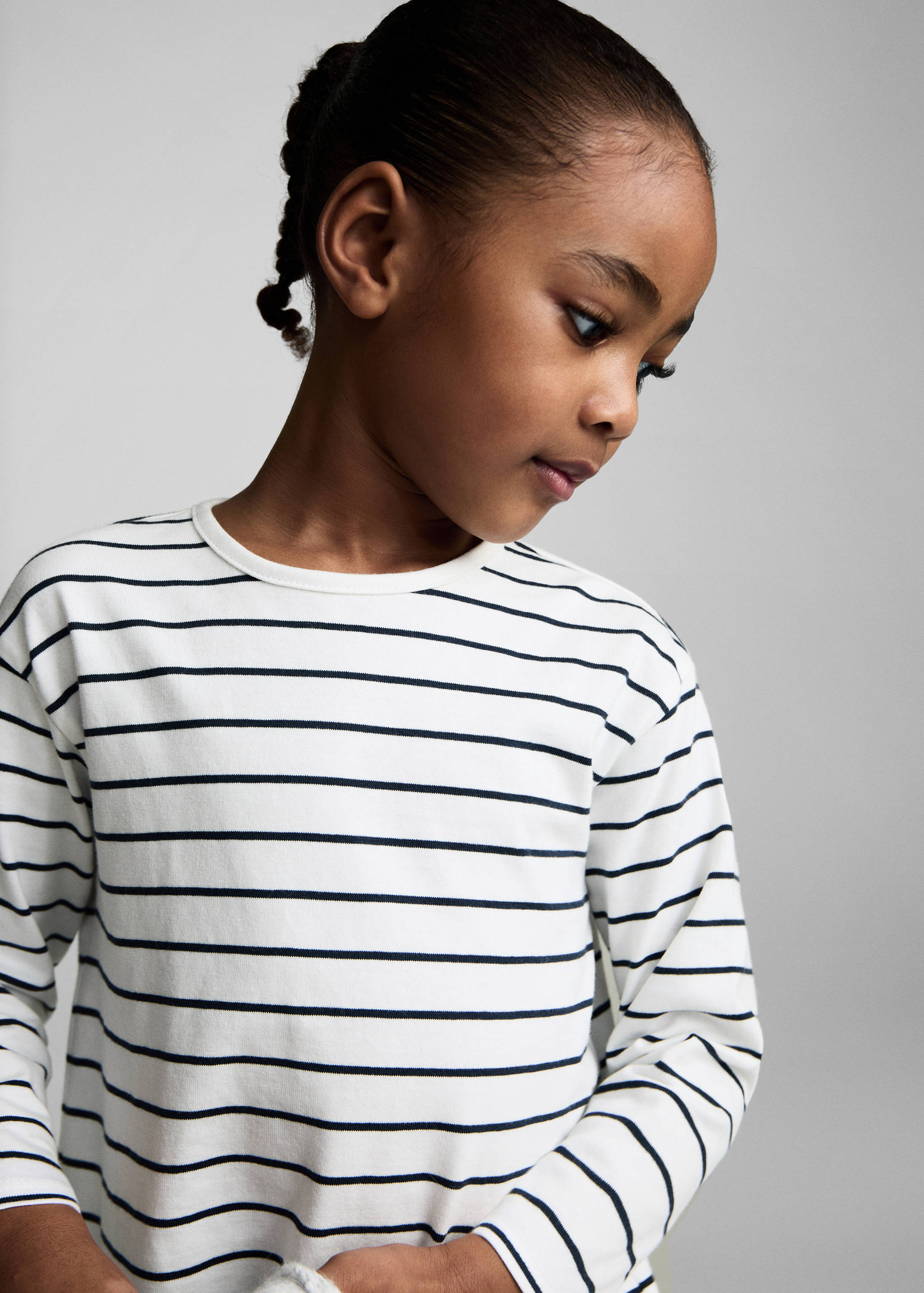 Striped cotton dress - Details of the article 1