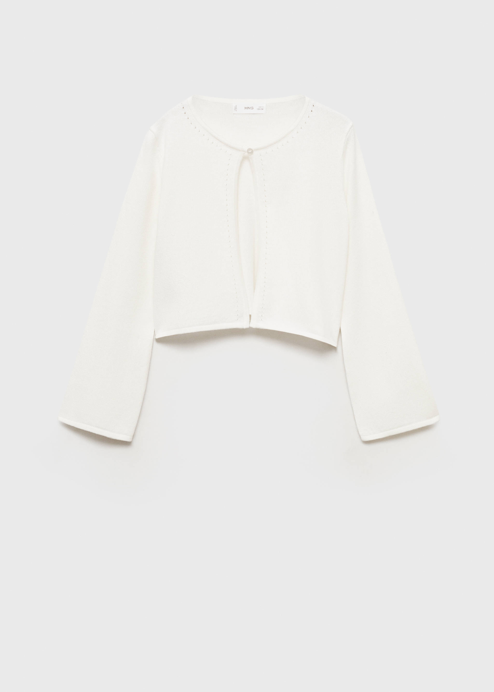 Fine-knit cotton cardigan - Article without model