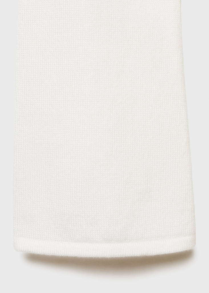Fine-knit cotton cardigan — Off White