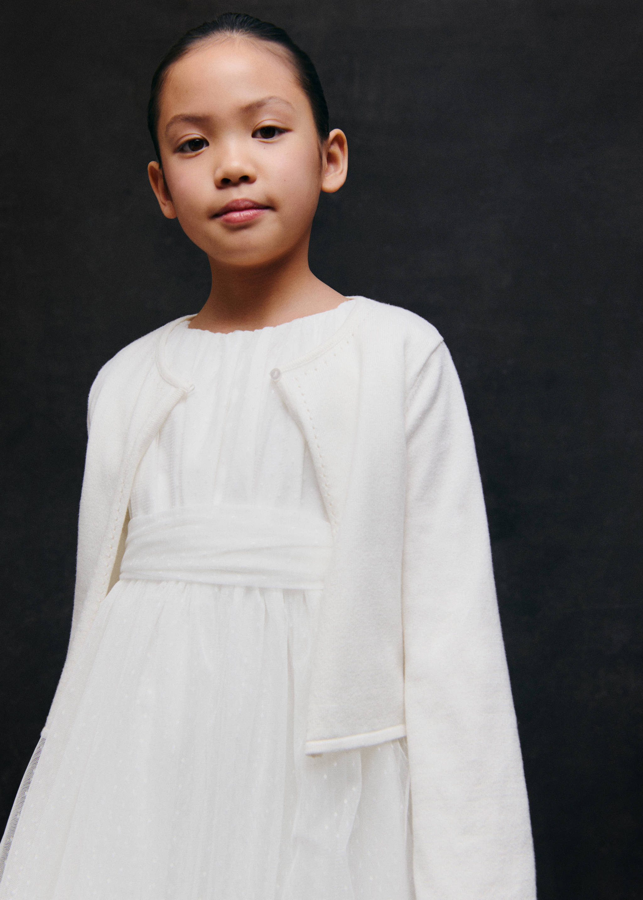 Fine-knit cotton cardigan - Details of the article 5