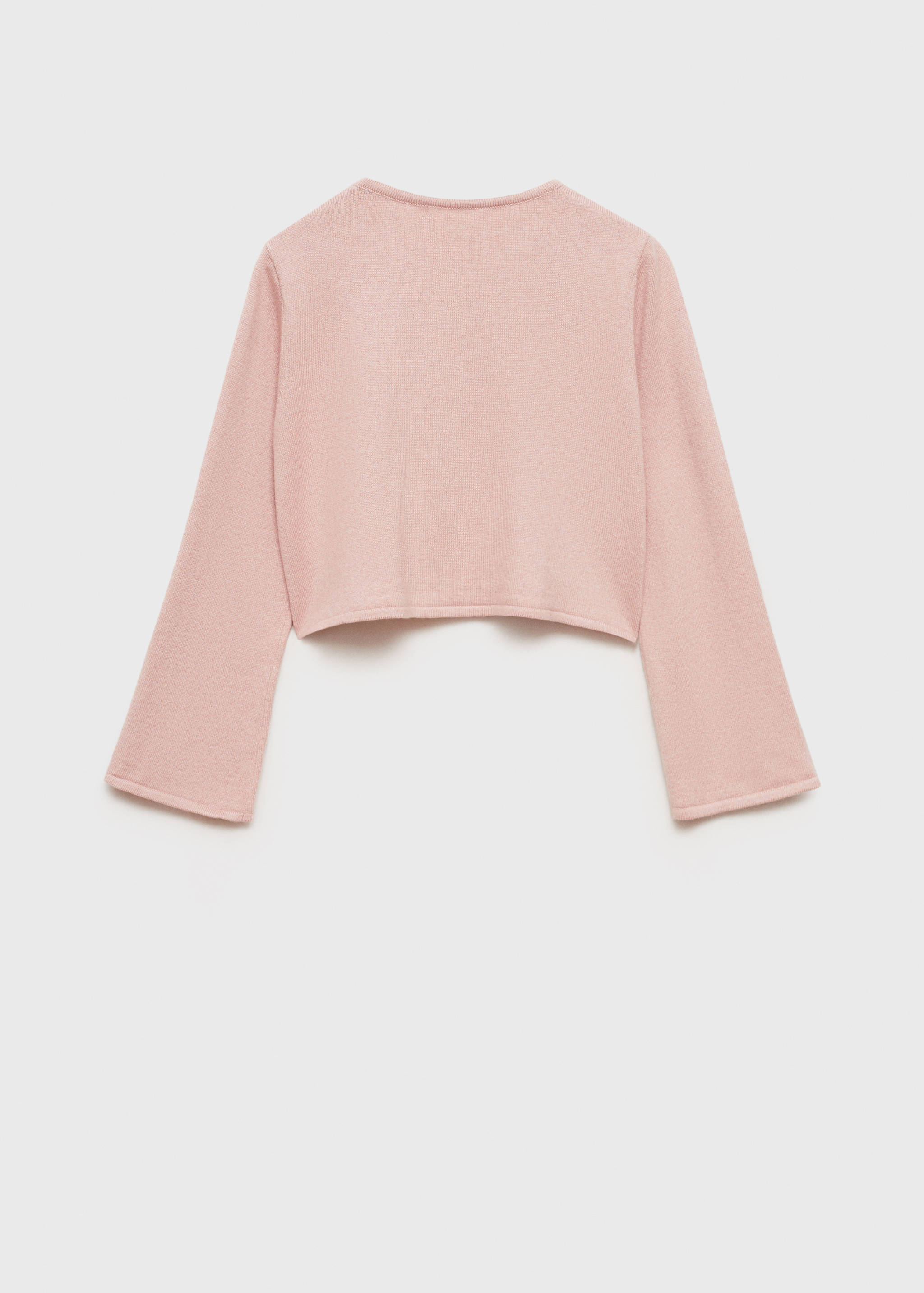 Fine-knit cotton cardigan - Reverse of the article