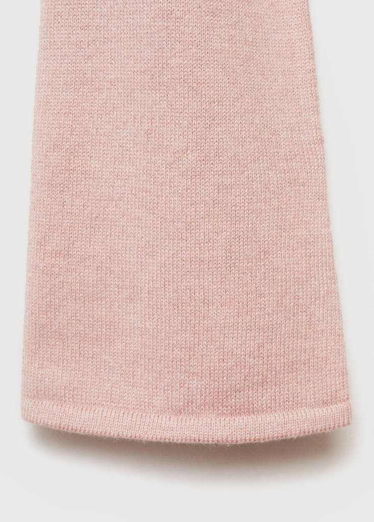 Fine-knit cotton cardigan — Pale Pink