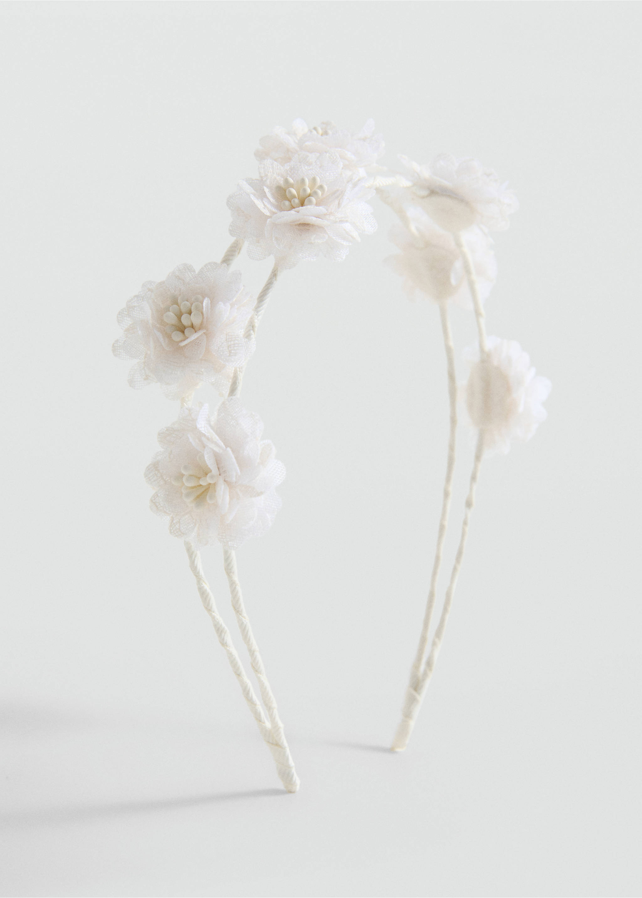 Flower hairband - Medium plane, Ecru. Ref: 87073648-00.