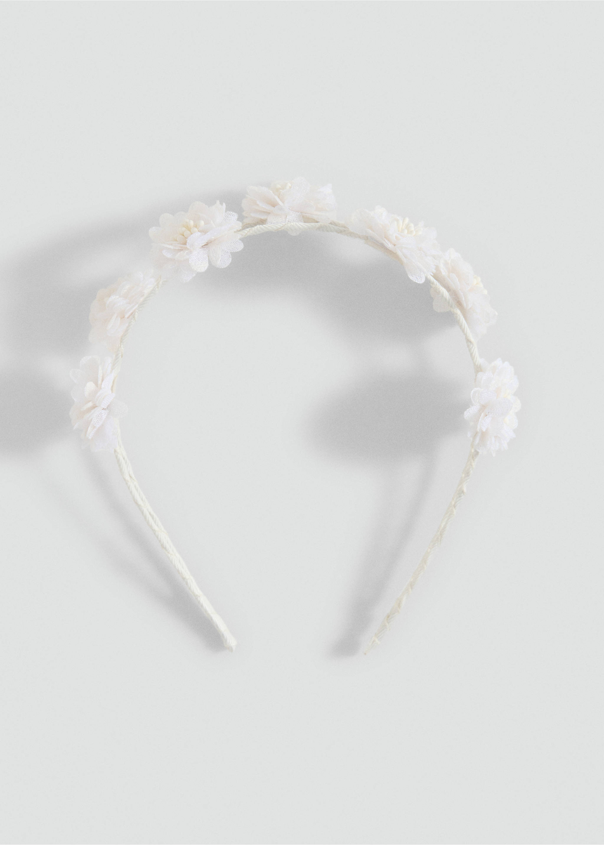 Flower hairband - Article without model, Ecru. Ref: 87073648-00.